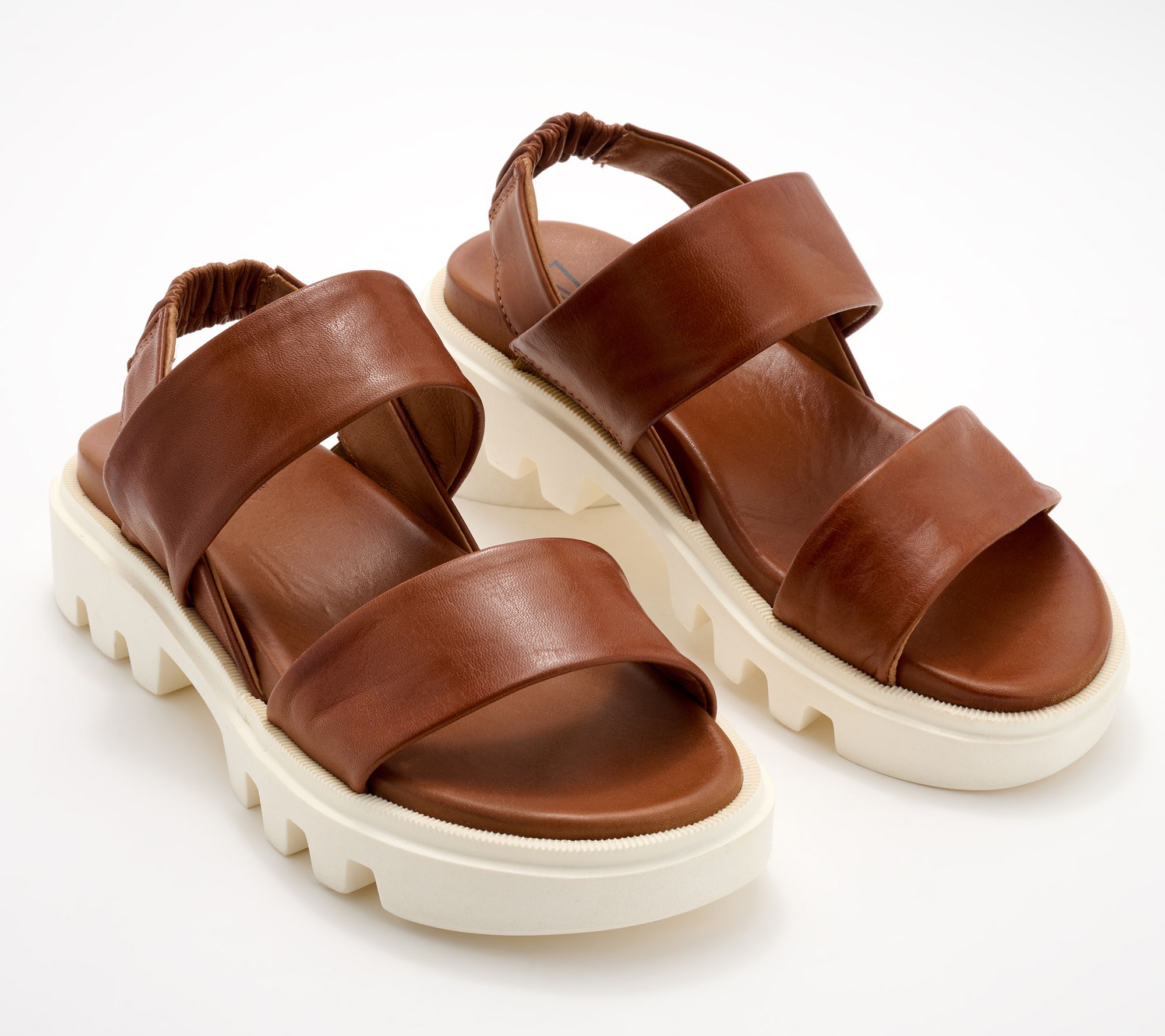 "As Is" Miz Mooz Leather Backstrap Sport Sandals - Paislee