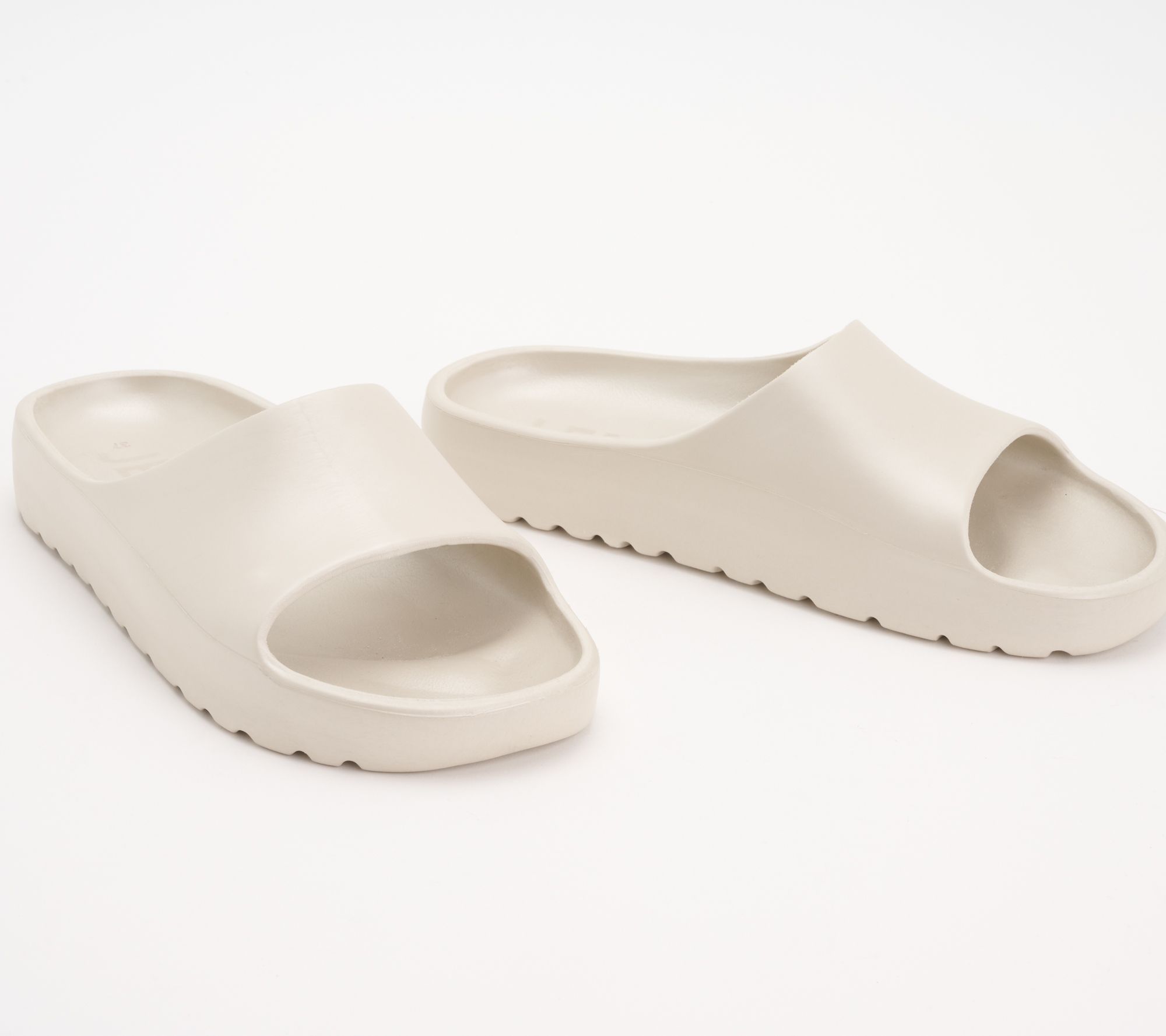 "As Is" Lemon Jelly Sport Slide Sandals - Azalea