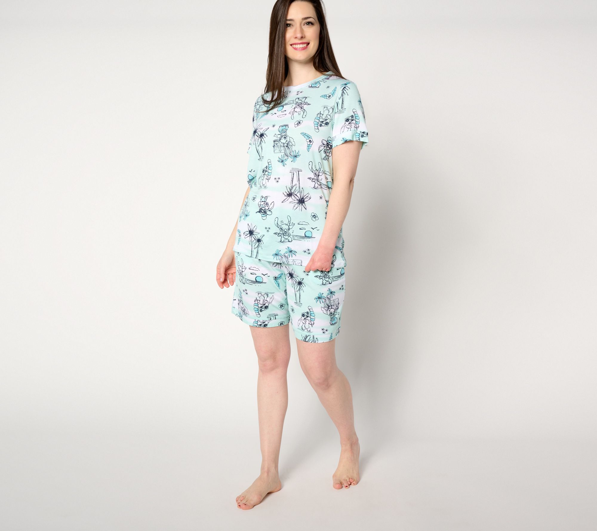 "As Is" Disney and Friends Summer Fun Bermuda Short Pajama Set