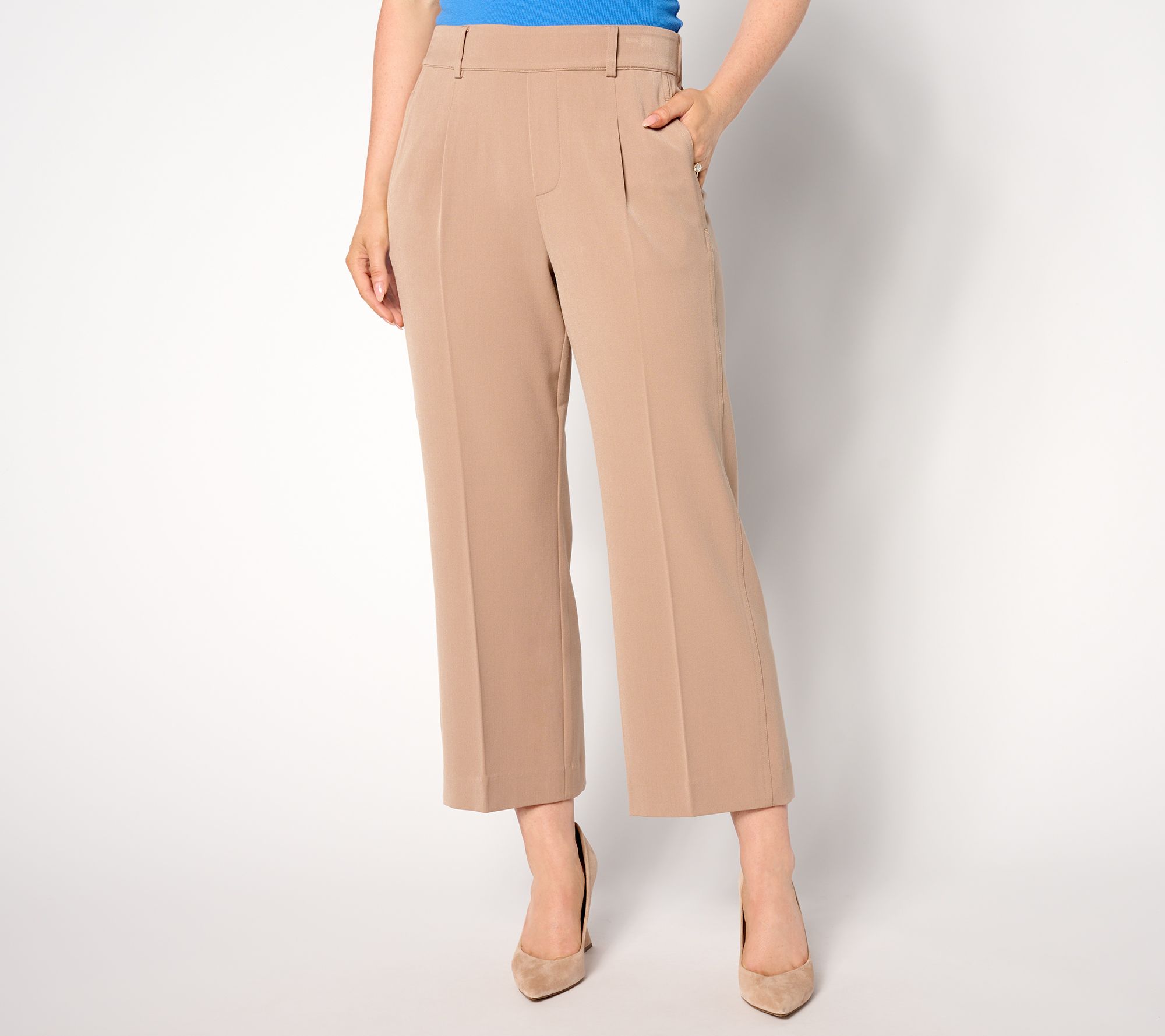 As Is NIC+ZOE Avenue Summer Wide Leg Crop Trouser