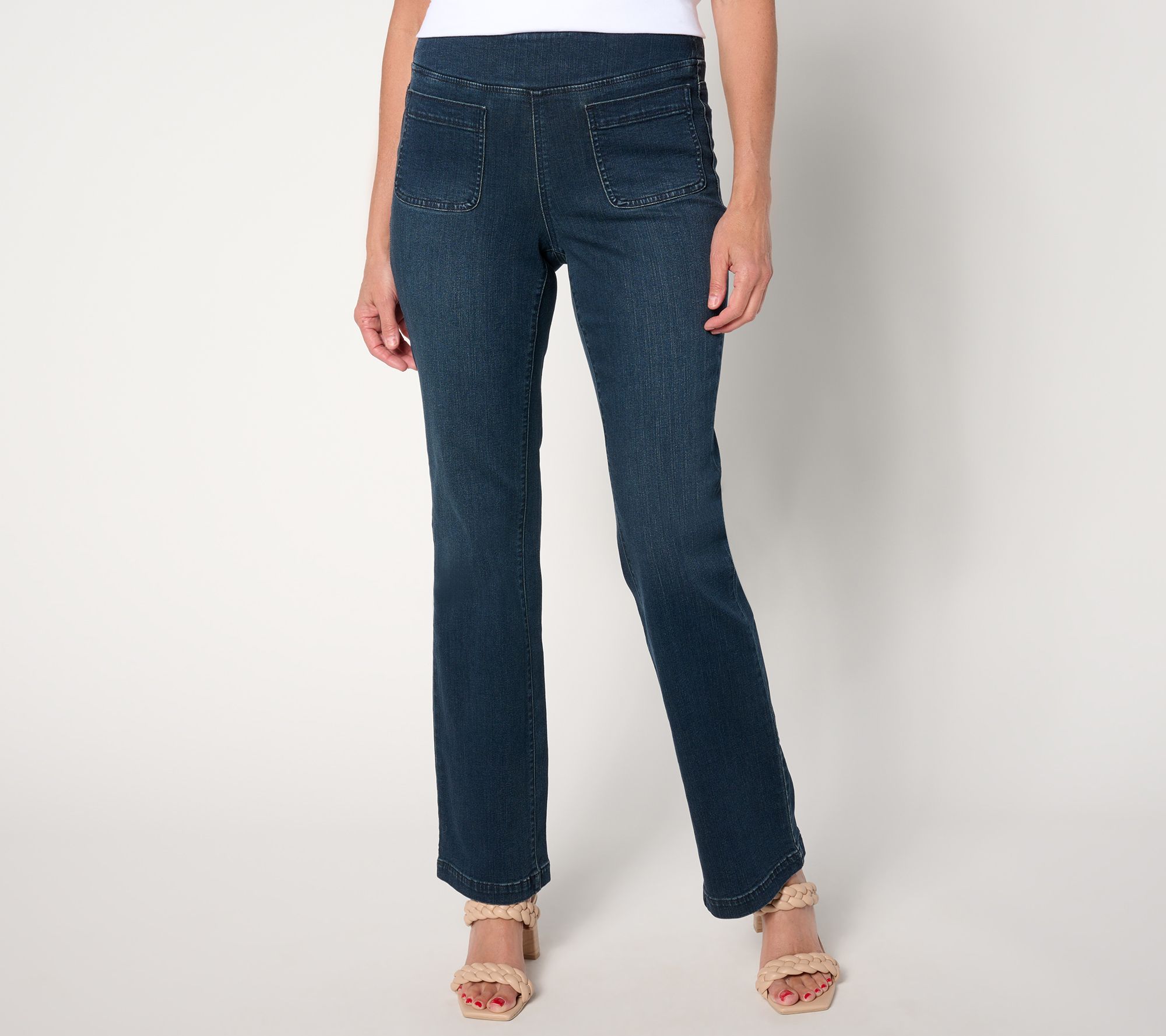 "As Is" Belle by Kim Gravel Tall TripleLuxe Denim Baby Boot Cut Jean