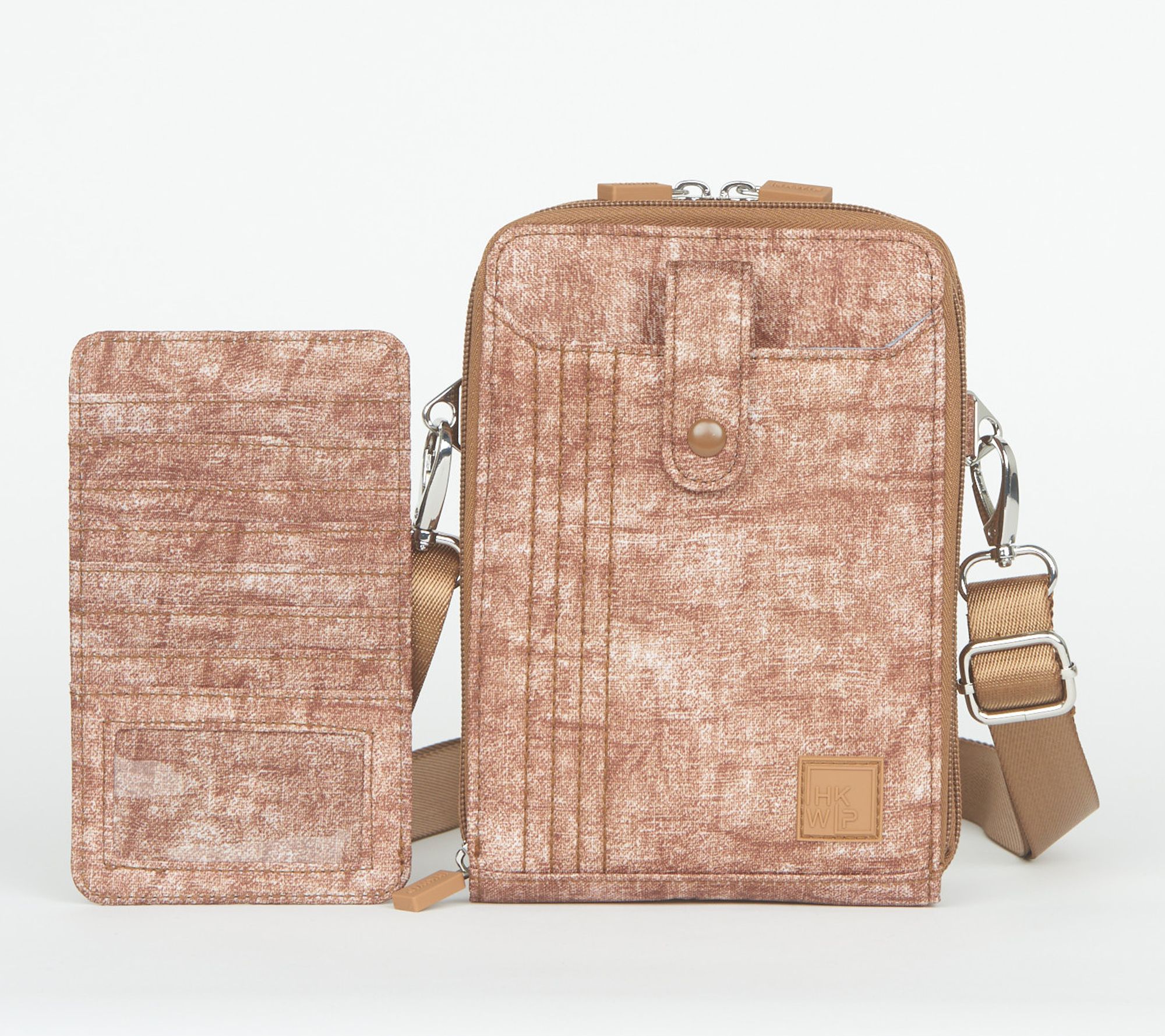 IHKWIP North/South RFID Wallet Crossbody with Card Case