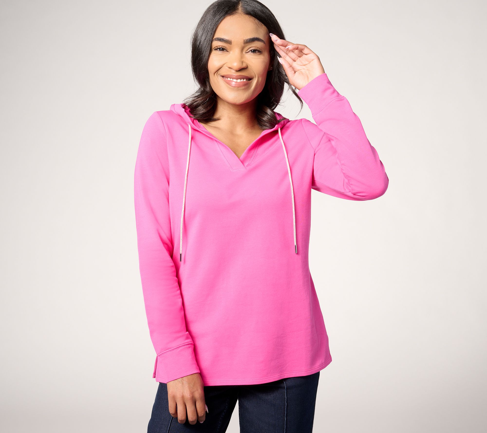 "As Is" Jingle Belles by Kim Gravel Holiday Hoodie with Sparkle Ties