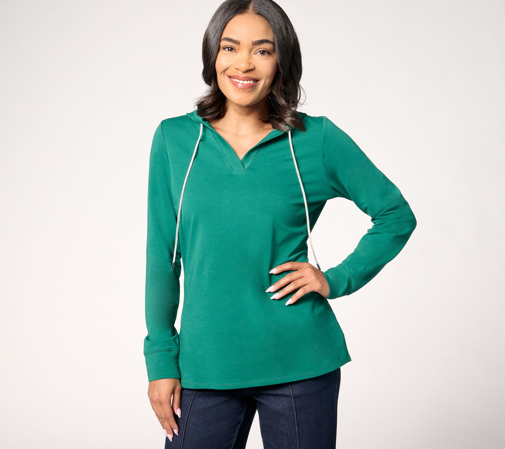 "As Is" Jingle Belles by Kim Gravel Holiday Hoodie with Sparkle Ties