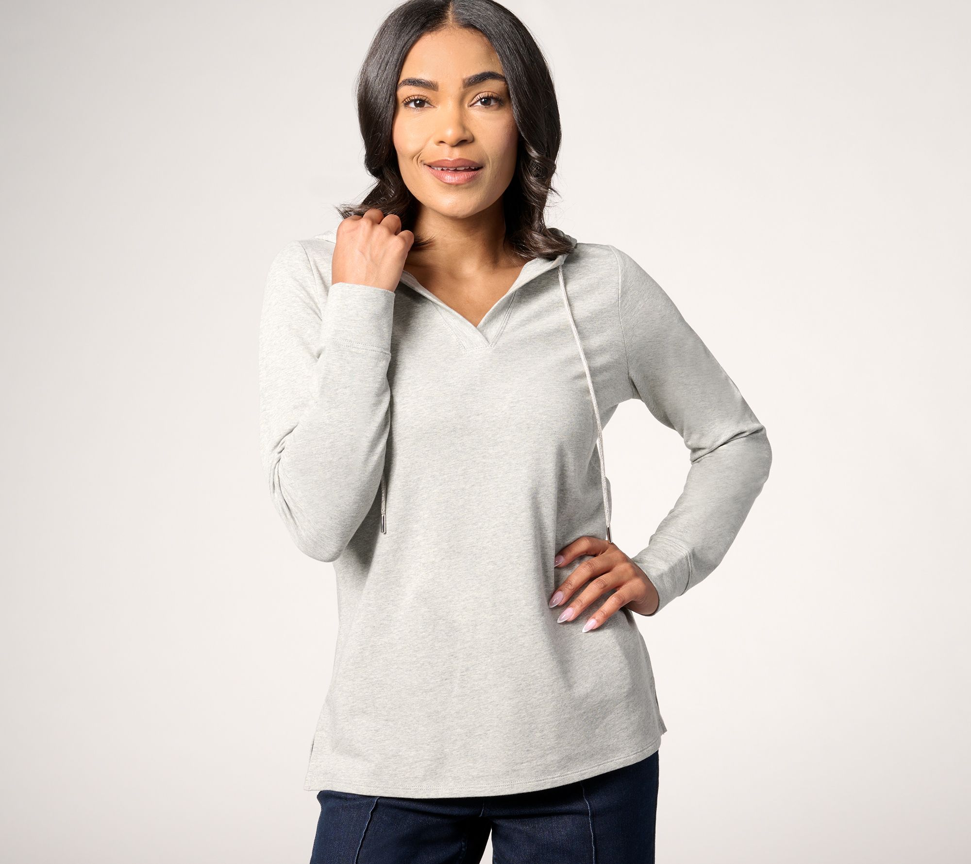 "As Is" Jingle Belles by Kim Gravel Holiday Hoodie with Sparkle Ties