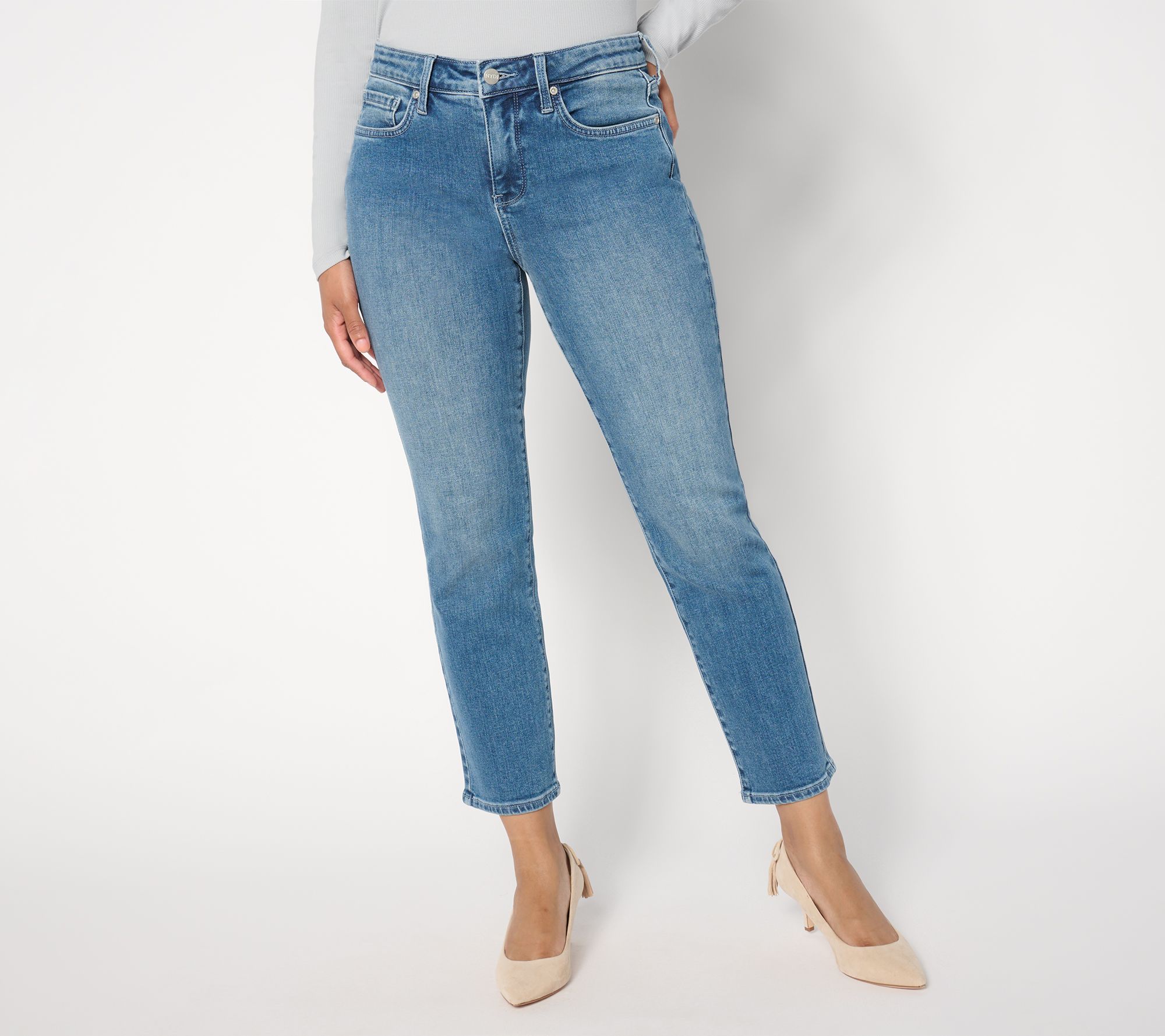 "As Is" NYDJ Sheri Slim Ankle Jean - Clean Horizon