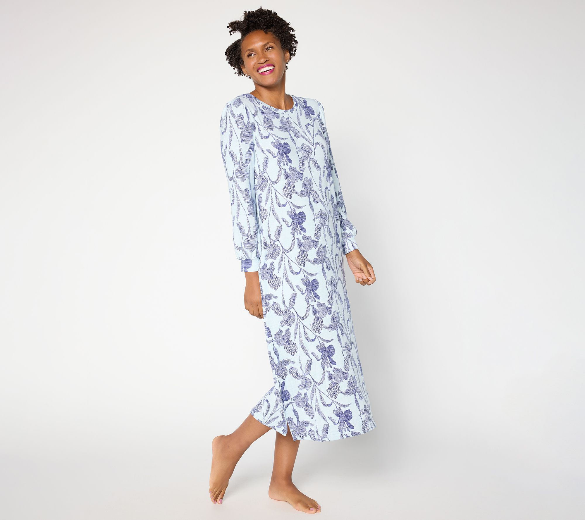 Stan Herman Double Brushed Sweater Knit Maxi Dress