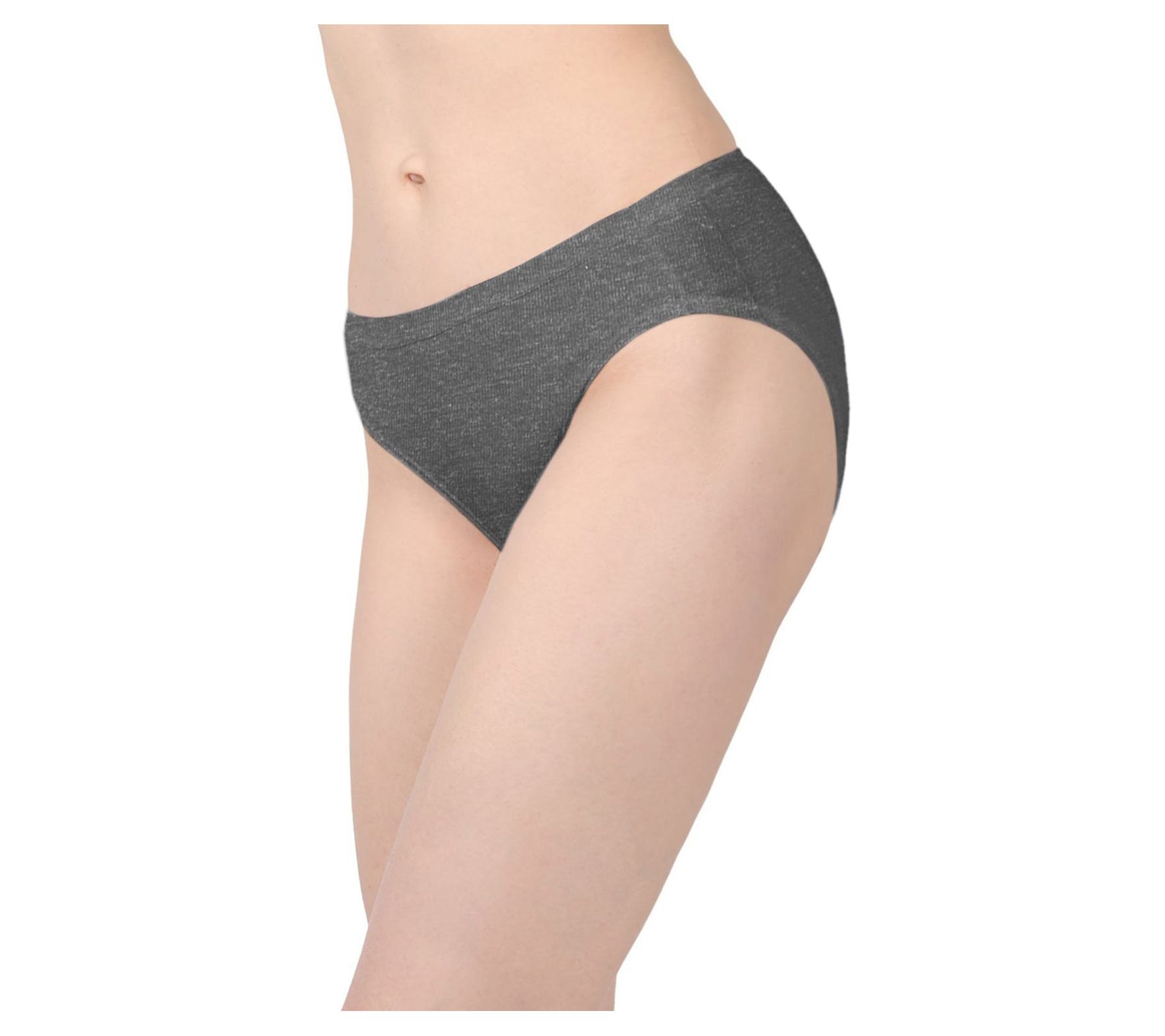 Memoi Women's Set of 3 Cotton Blend Basic Hipster Panties