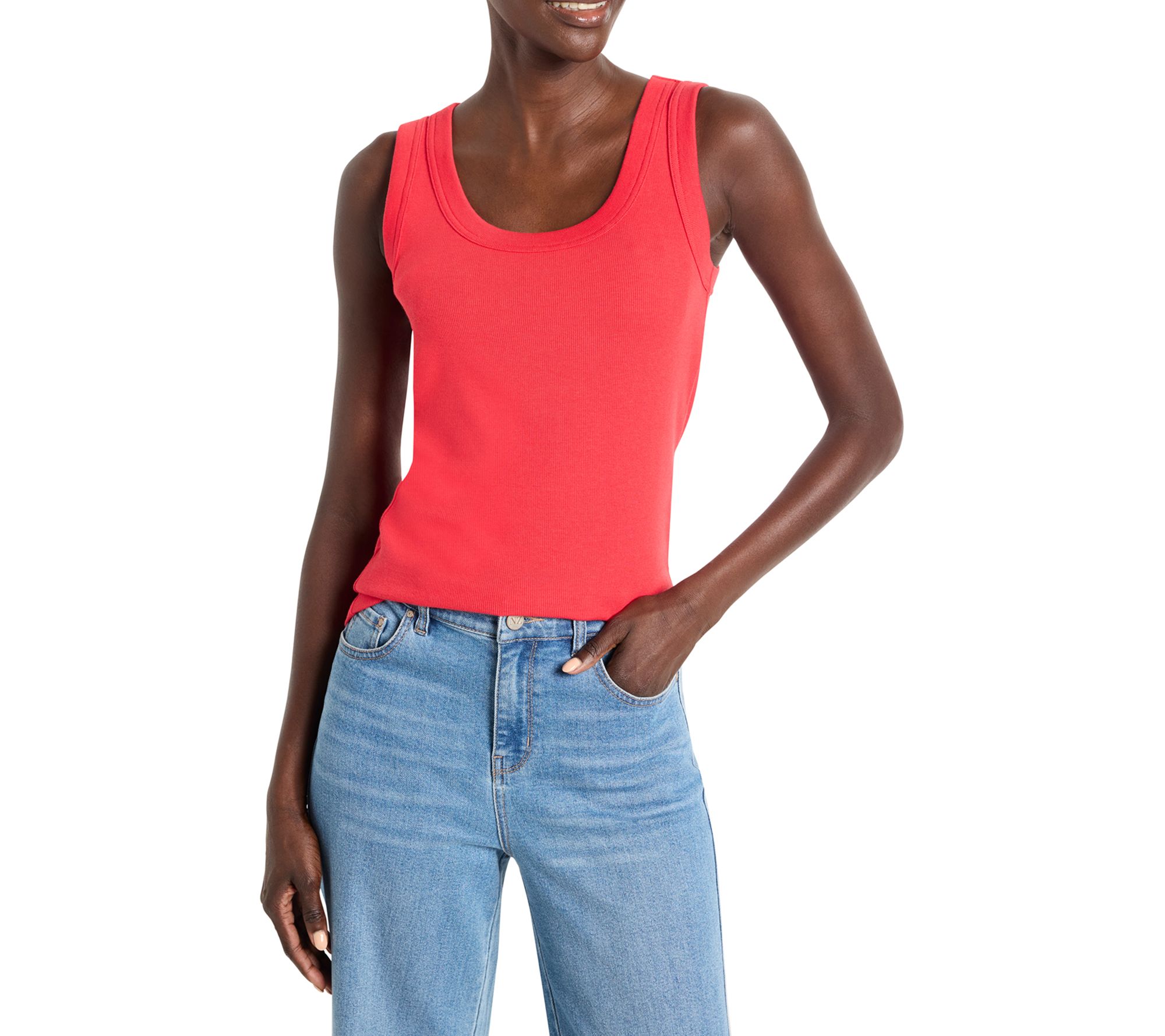 NIC+ZOE  Perfect Knit Rib Scoop Tank