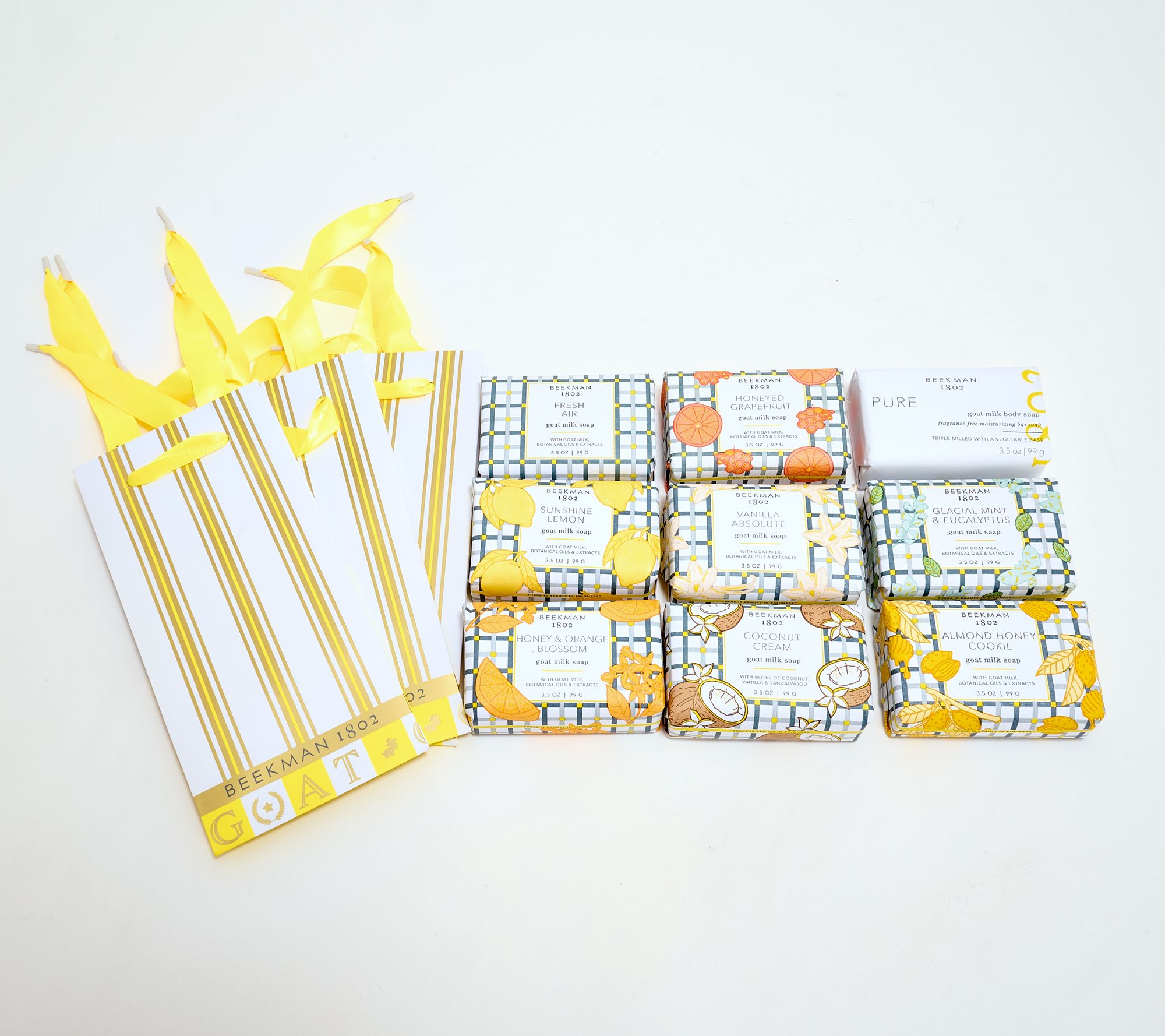 Beekman 1802 the GOAT 3.5oz Bar Soap 9pc Set w/ Gift Bags