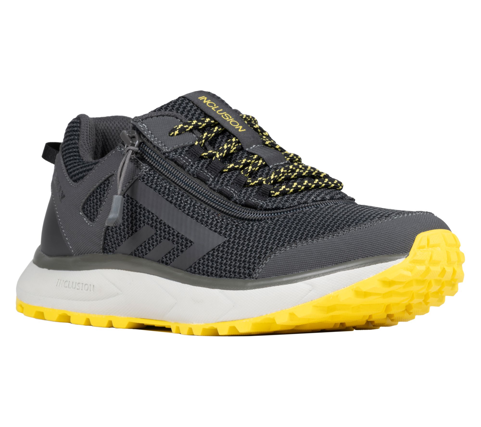 BILLY Footwear zip-on Men's Charcoal/Yellow Inclusion Trail