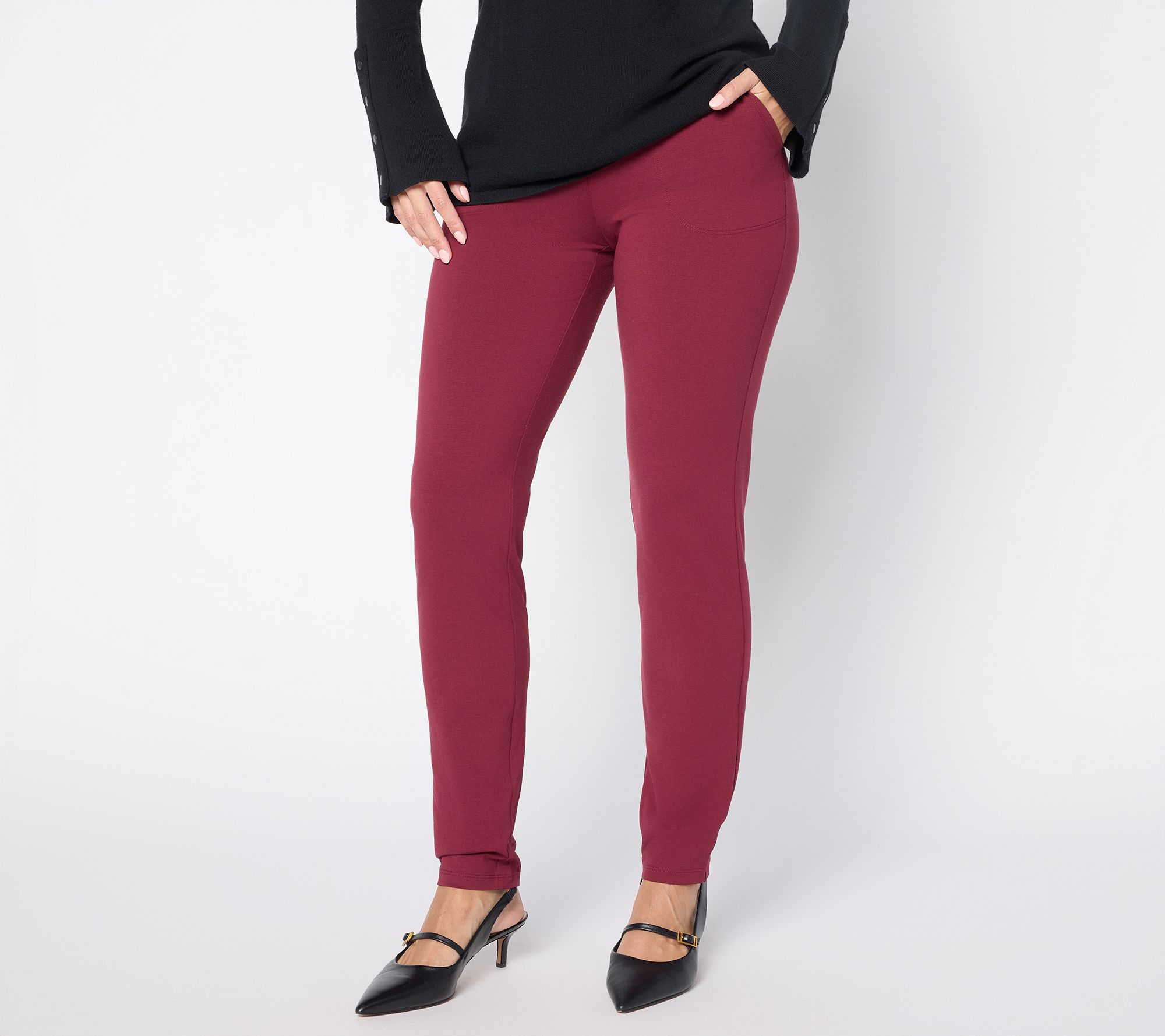 Women with Control Tall Cotton Jersey Slim Leg Icon Pant