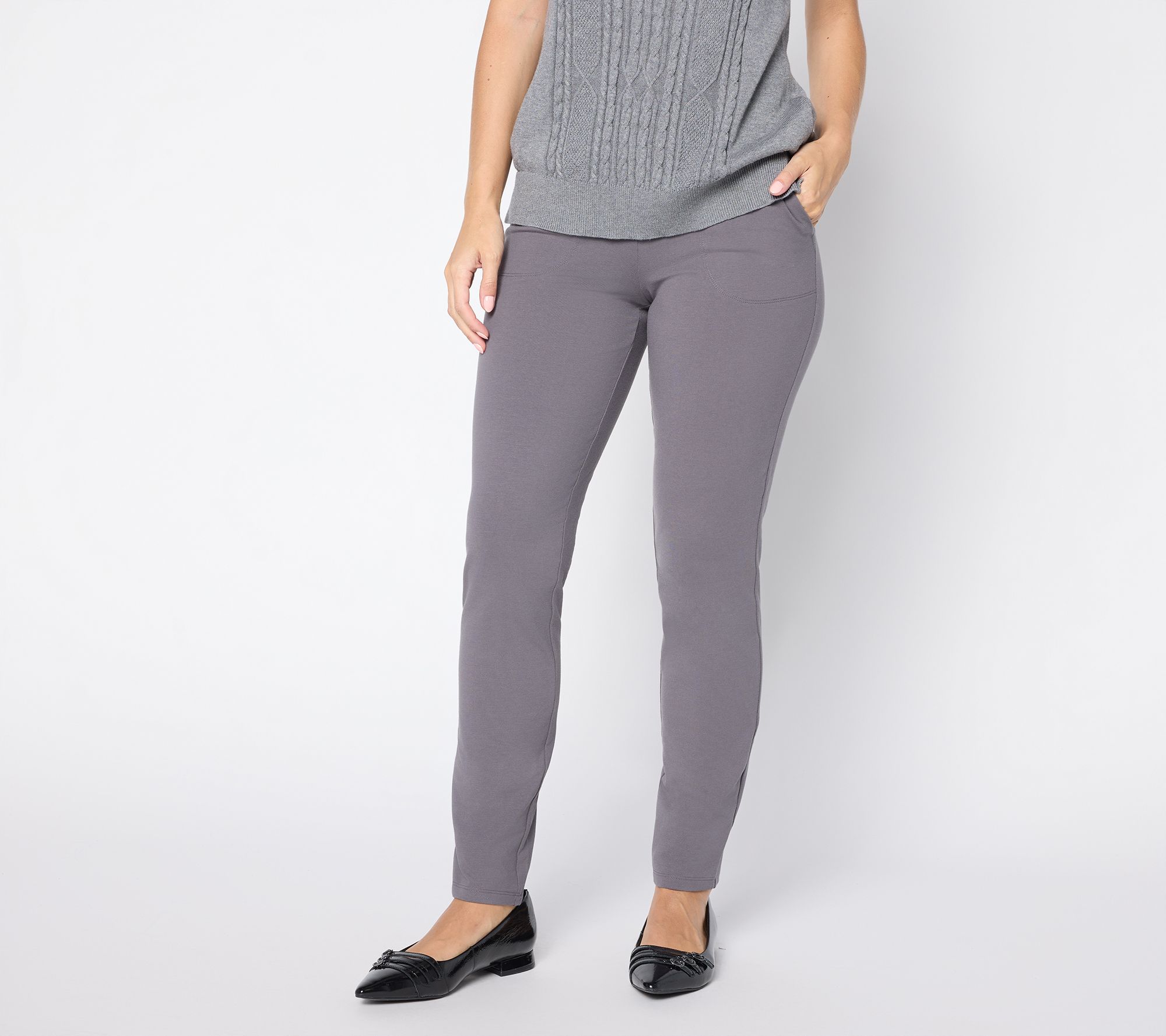 Women with Control Tall Cotton Jersey Slim Leg Icon Pant