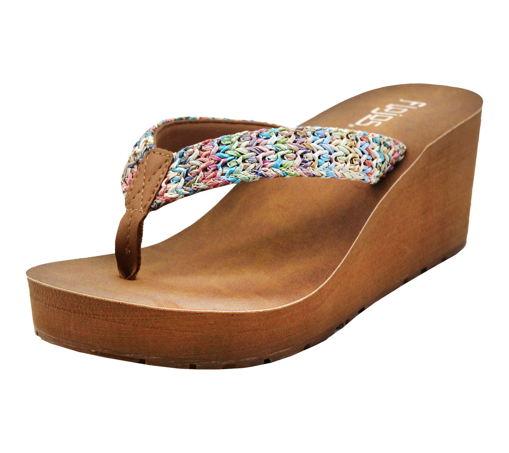 Flojos Raffia Wedge Sandal - Lyra