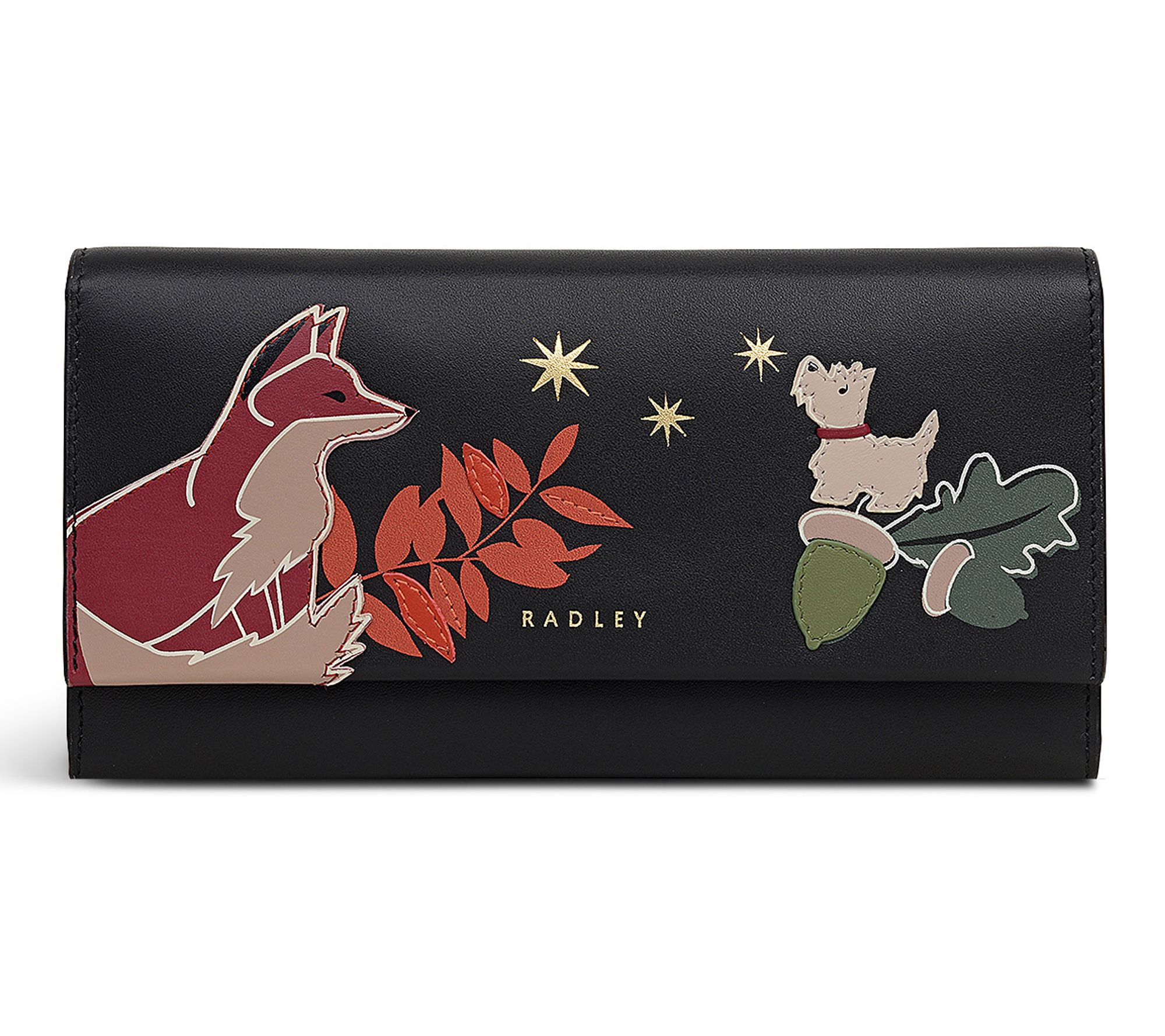 Radley Fleeting Fox Large Flapover Leather Wallet