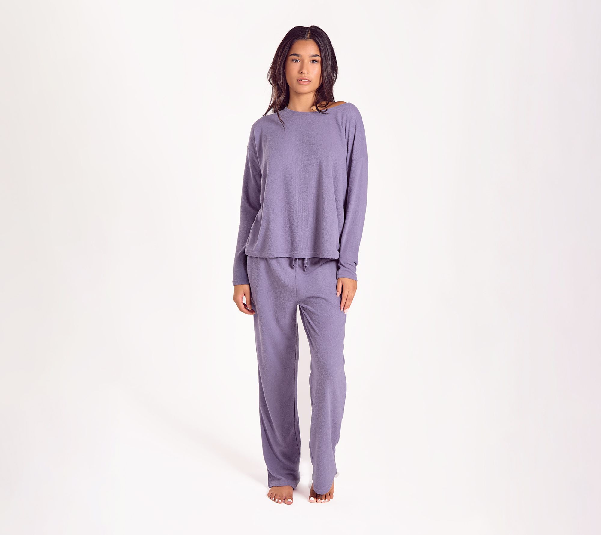 iCollection Waffle Knit PJ Set