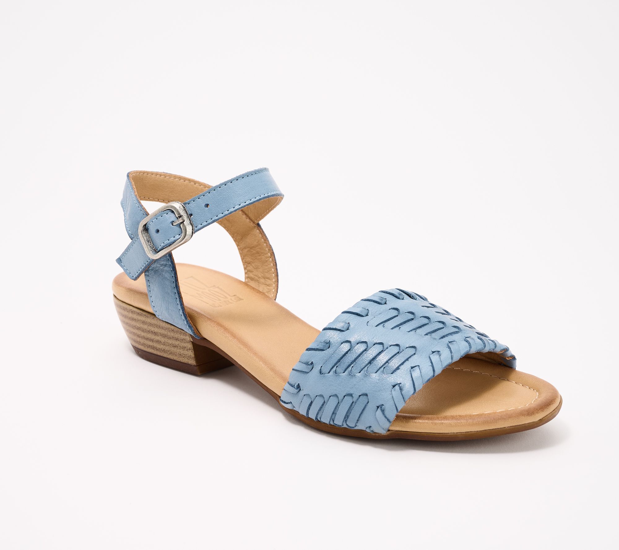 Miz Mooz Leather Woven Heeled Sandals - Cyprus