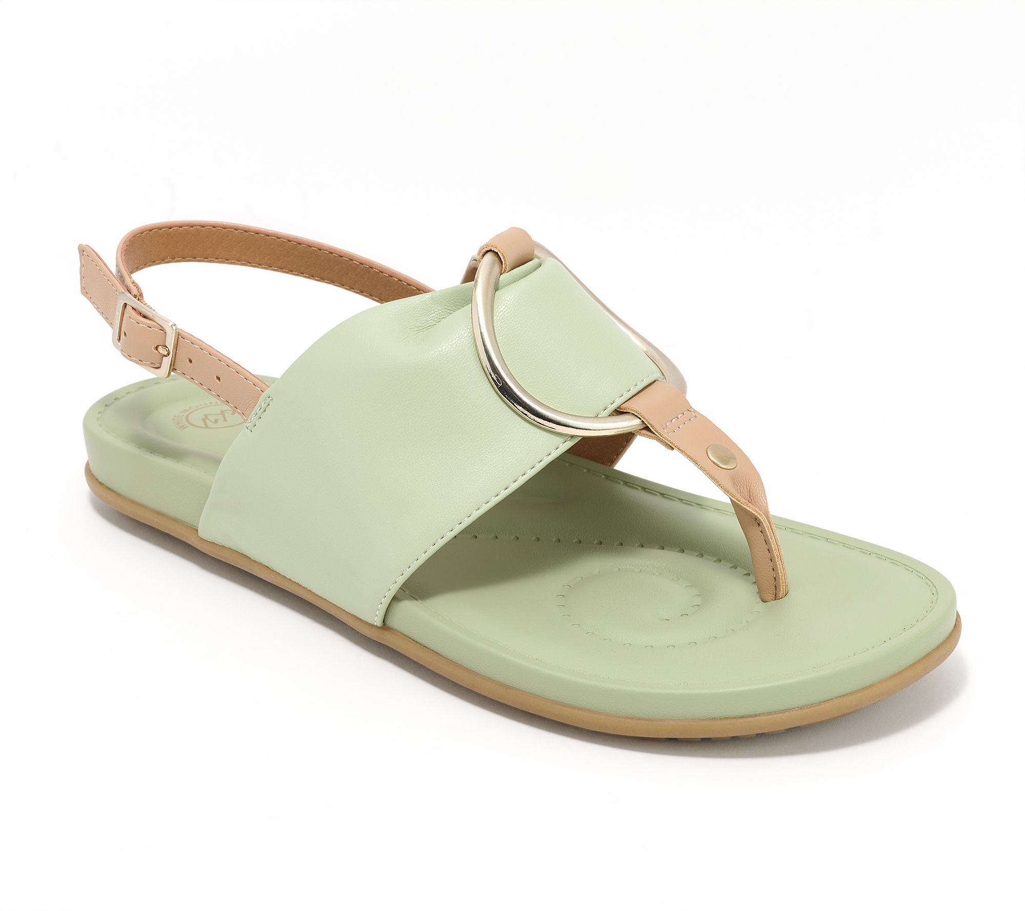 White Mountain Adjustable Thong Sandals - Alicorn