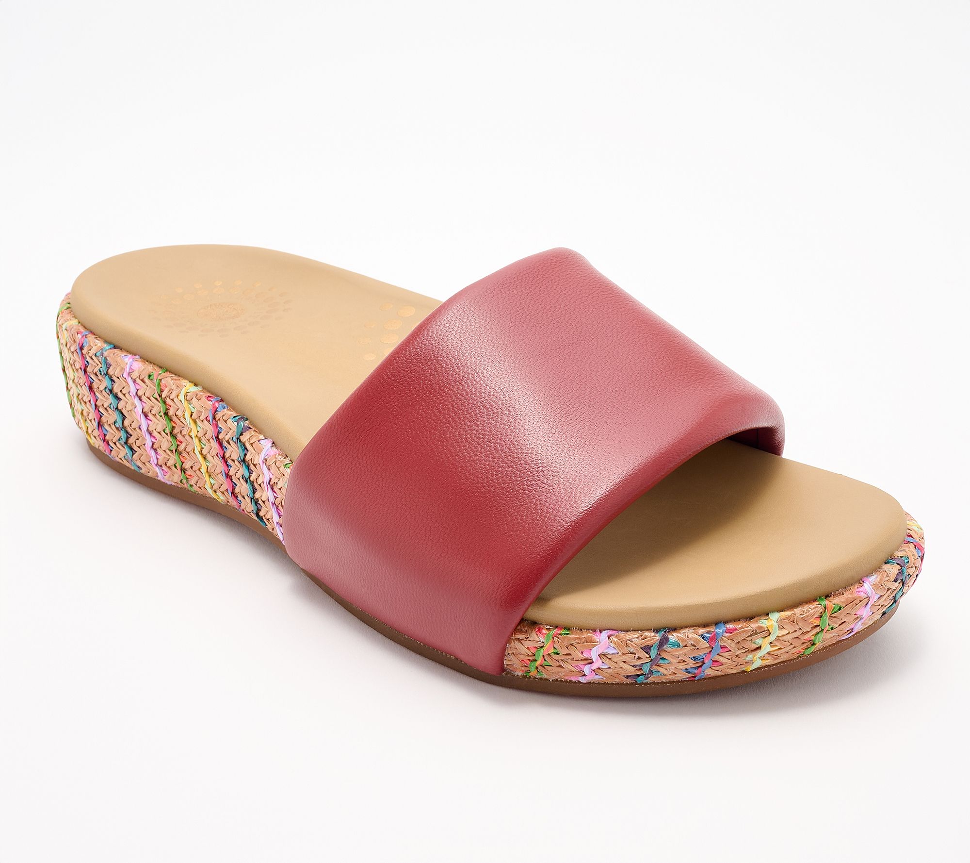 Revitalign Orthotic Leather Platform Wedges - Sea Glass