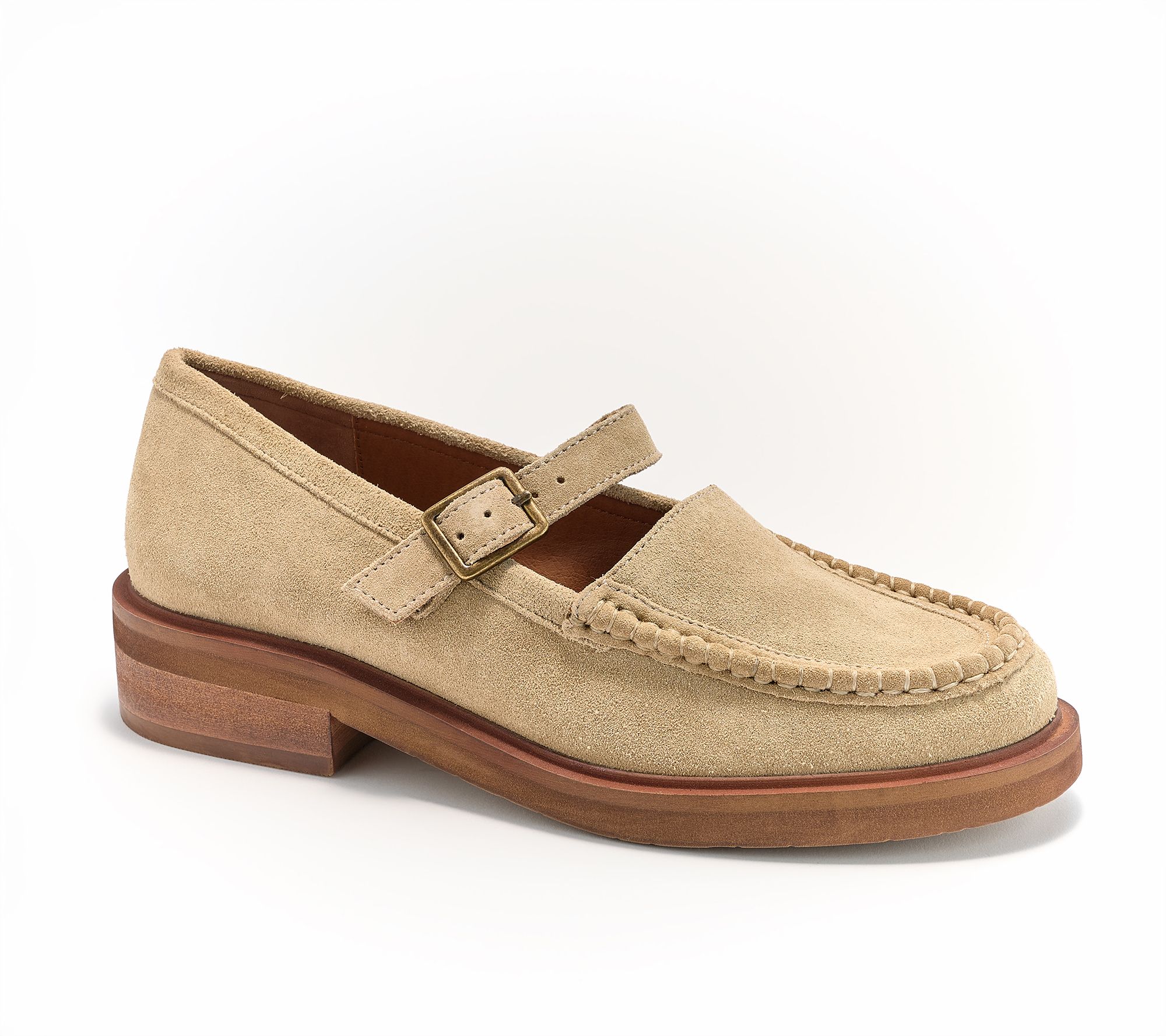"As Is" Seychelles Leather or Suede Mary Janes- Honey