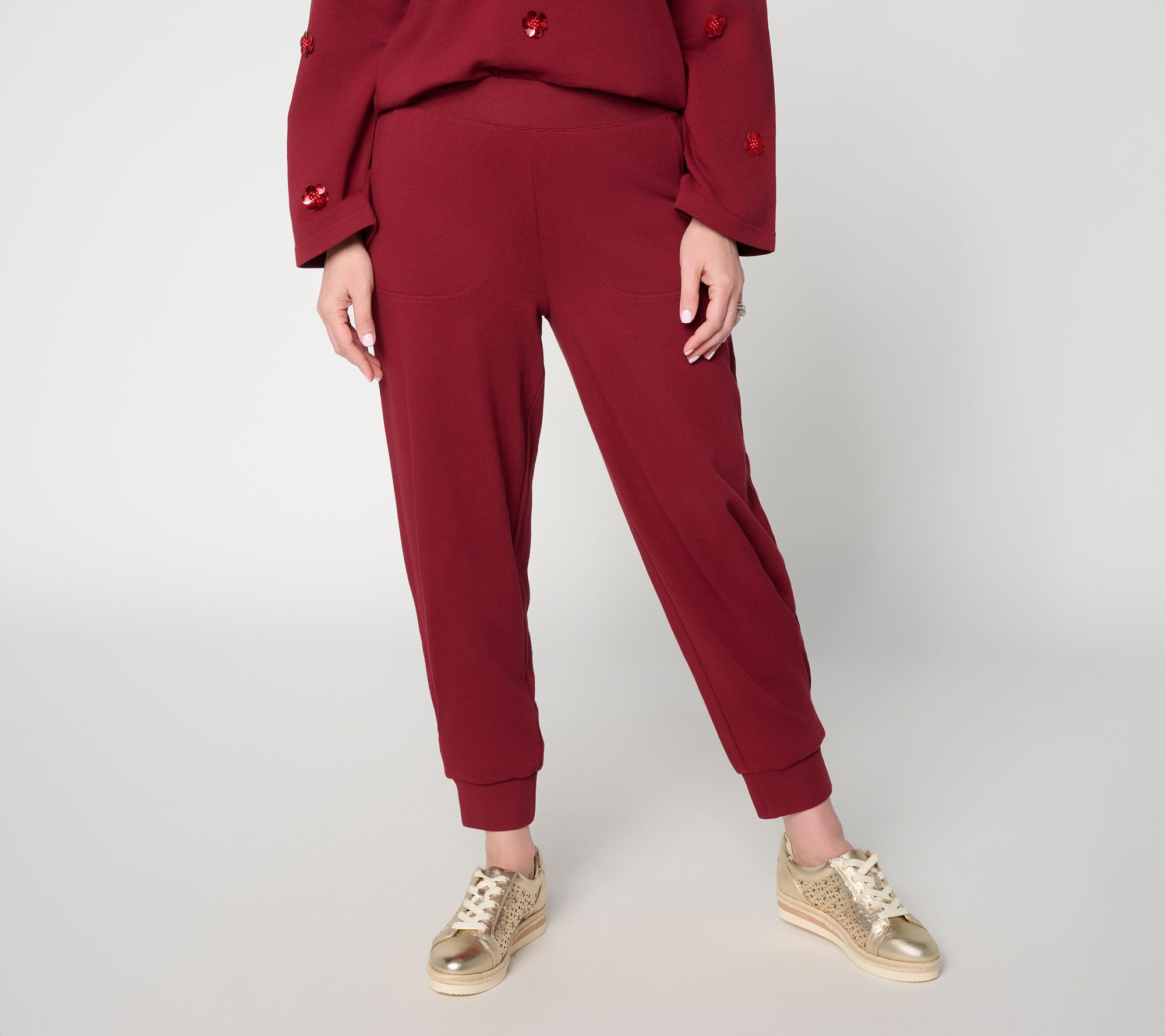 Carla Rockmore Collection Petite French Terry Jogger