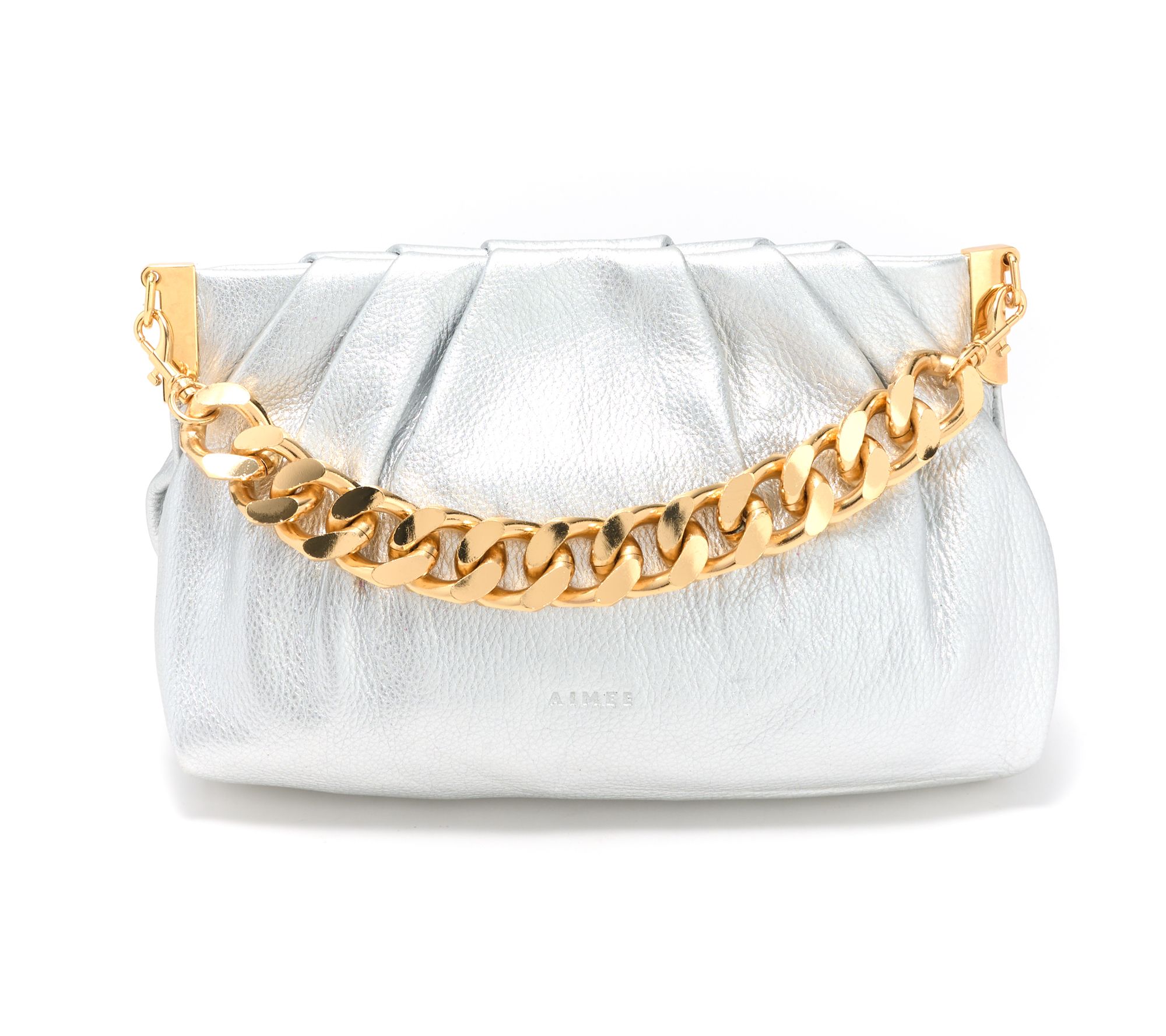 "As Is" Aimee Kestenberg Chill Out Leather Frame Clutch