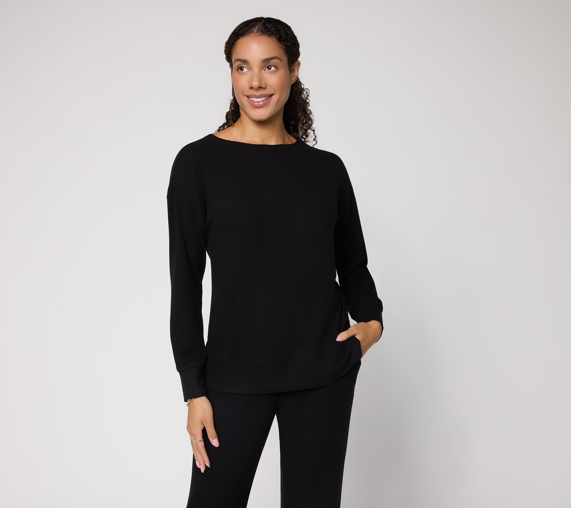 Belle by Kim Gravel Marshbellow Knit Boatneck Top