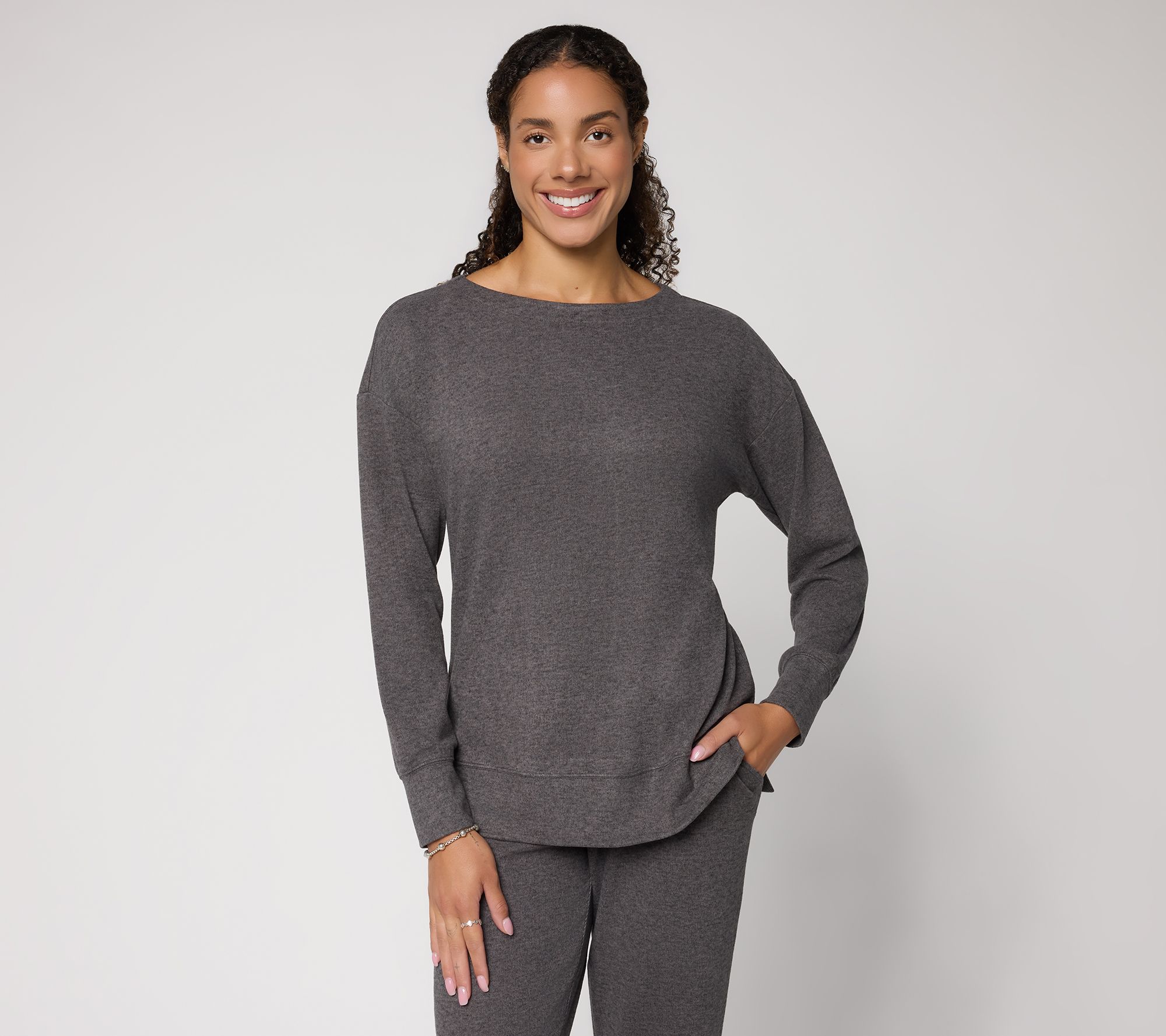 Belle by Kim Gravel Marshbellow Knit Boatneck Top