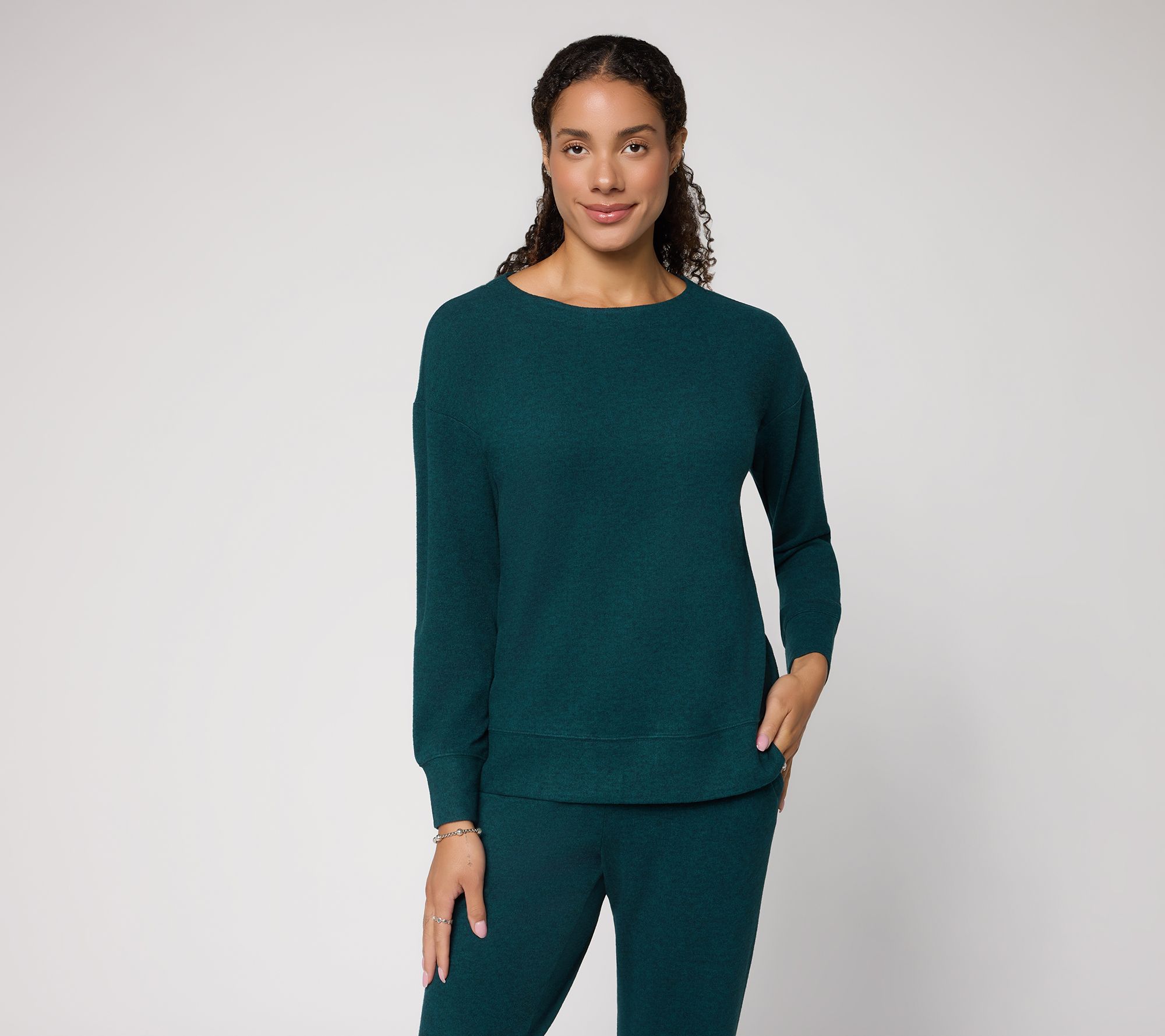 Belle by Kim Gravel Marshbellow Knit Boatneck Top