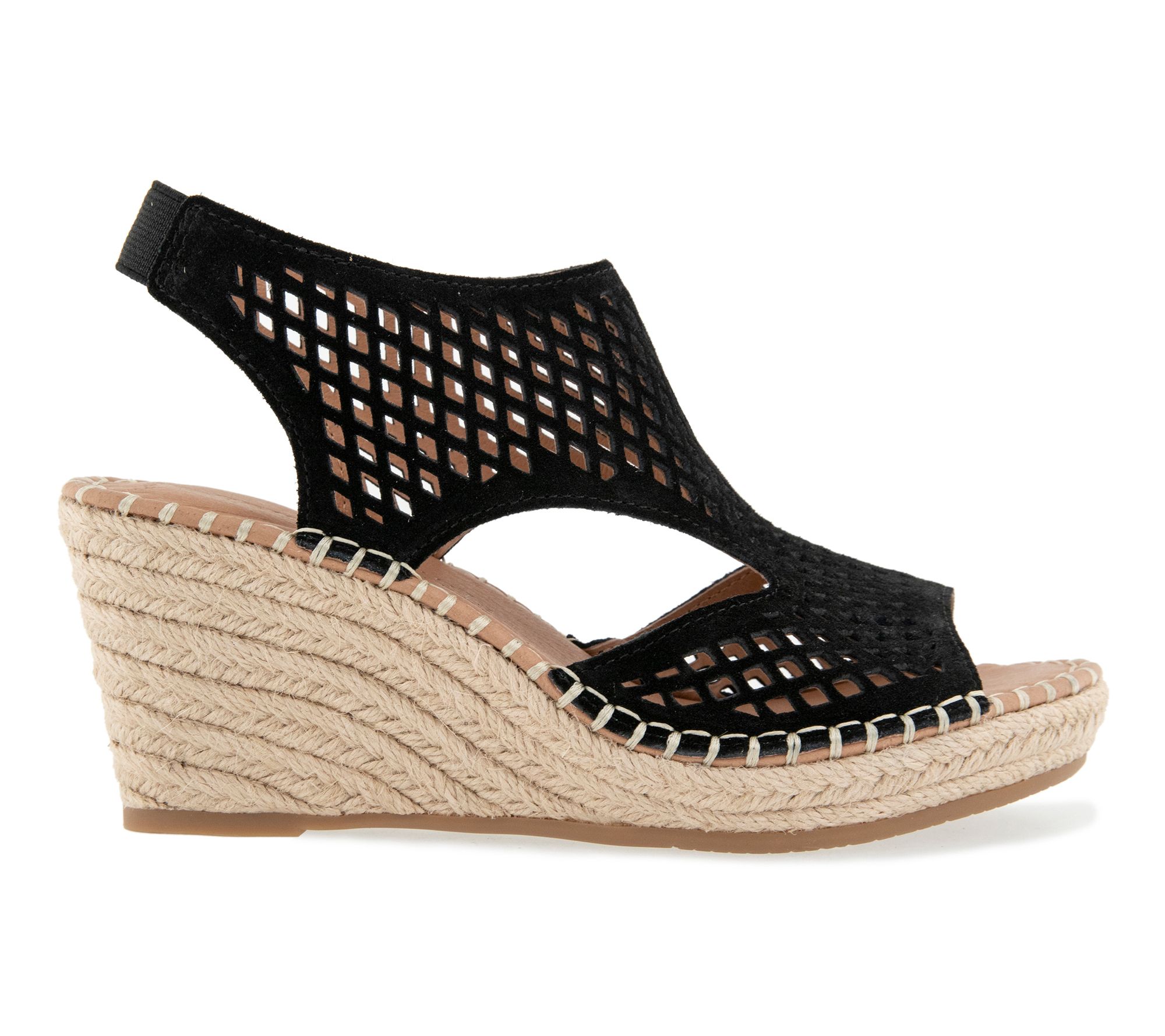 Gentle Souls by Kenneth Cole Leather Perforated Wedges -Cody