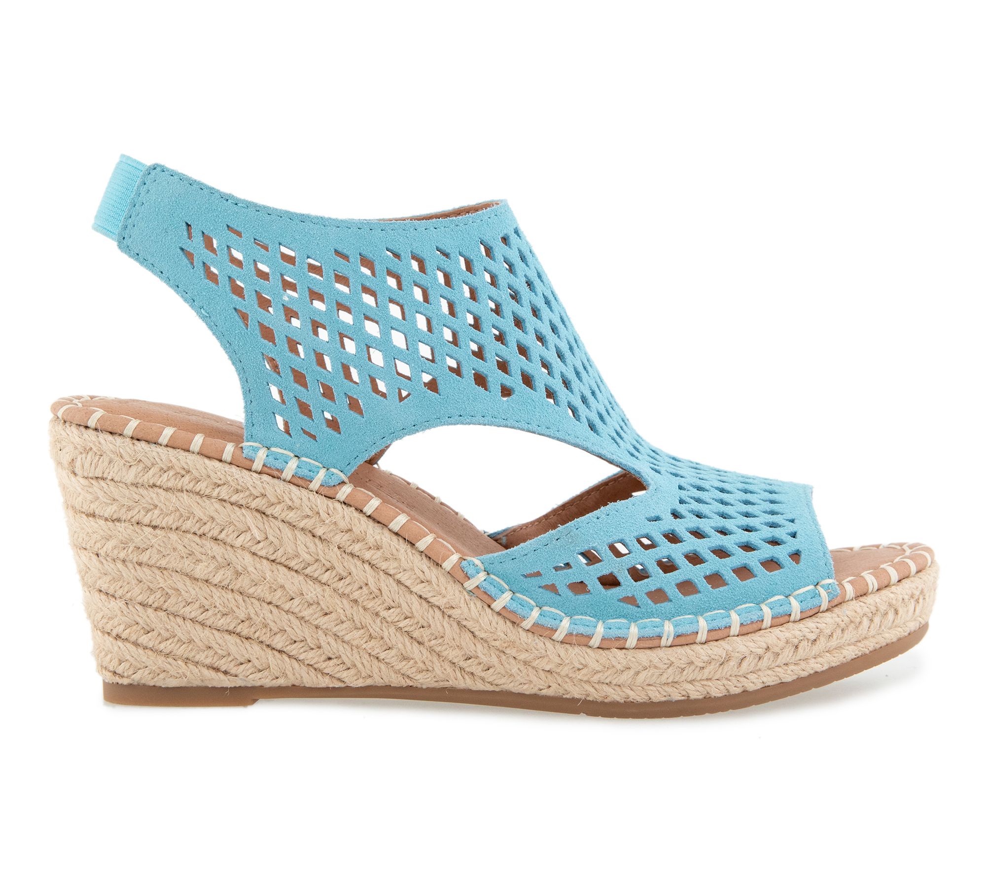 Gentle Souls by Kenneth Cole Leather Perforated Wedges -Cody