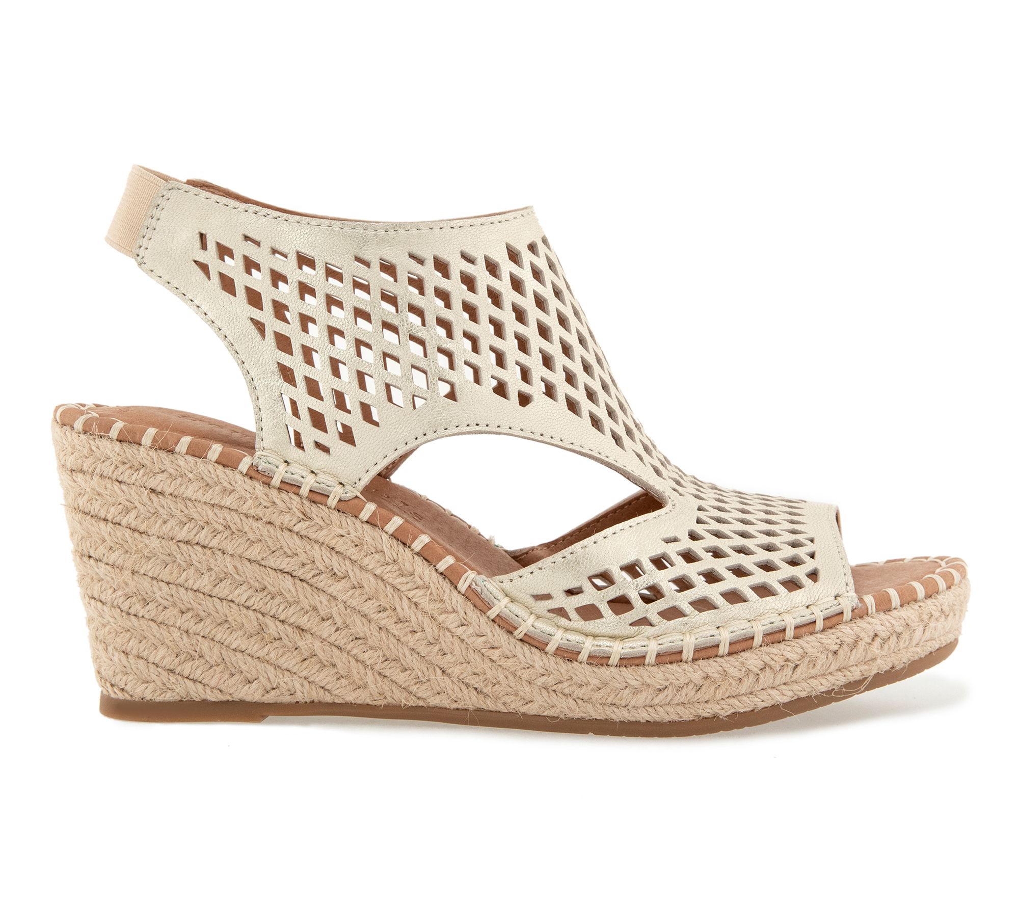 Gentle Souls by Kenneth Cole Leather Perforated Wedges -Cody