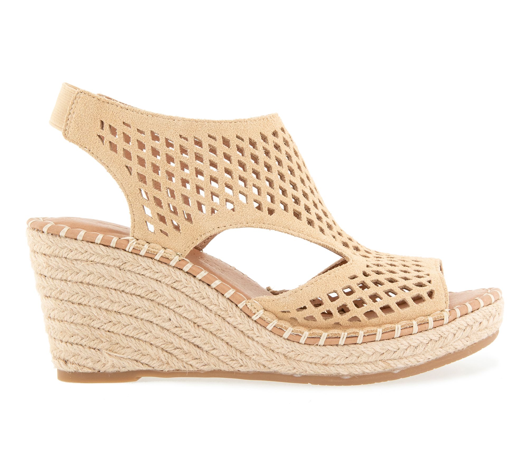 Gentle Souls by Kenneth Cole Leather Perforated Wedges -Cody