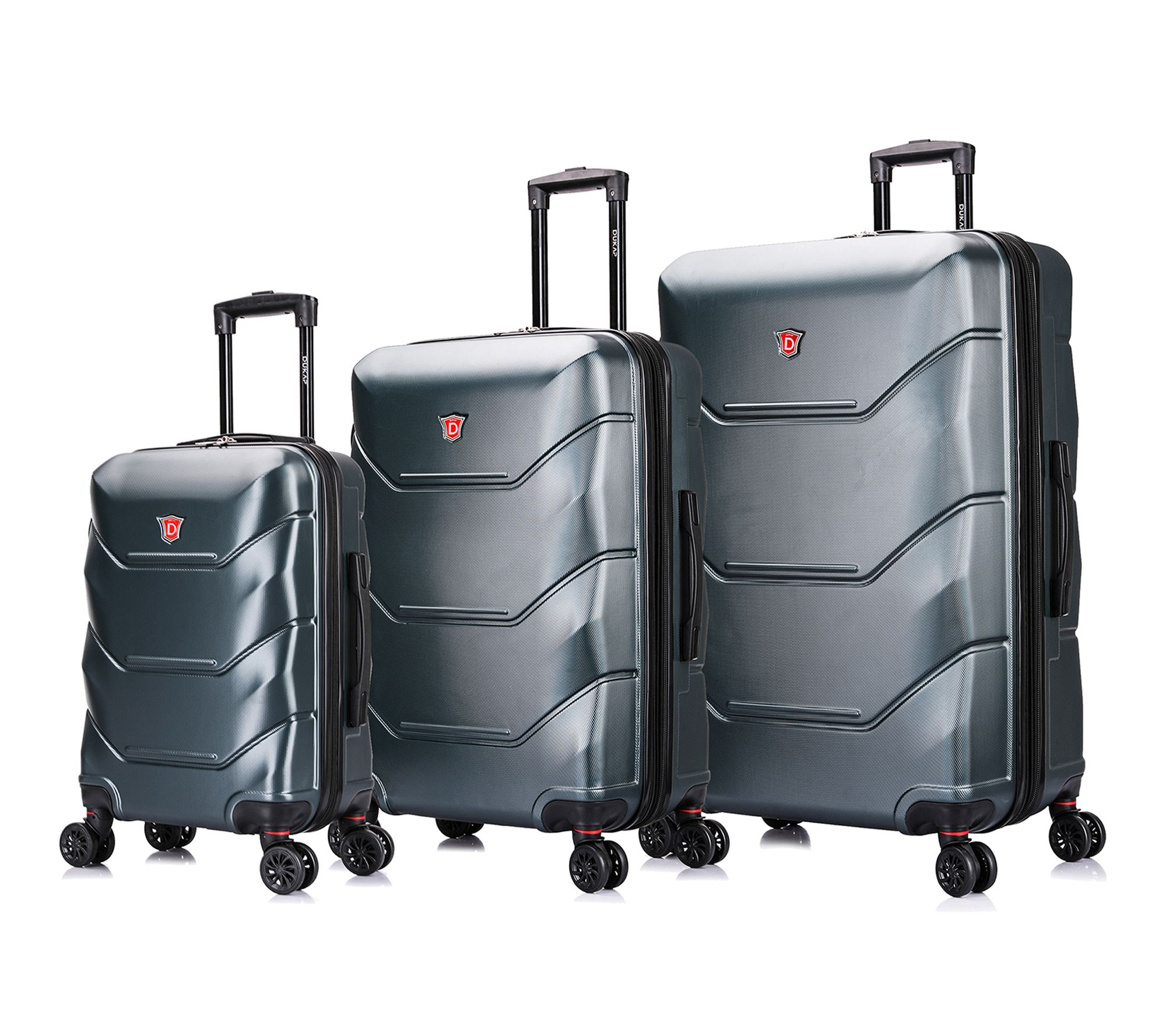 DUKAP Zonix Lightweight Hardside 3 Piece Luggage Set - QVC.com