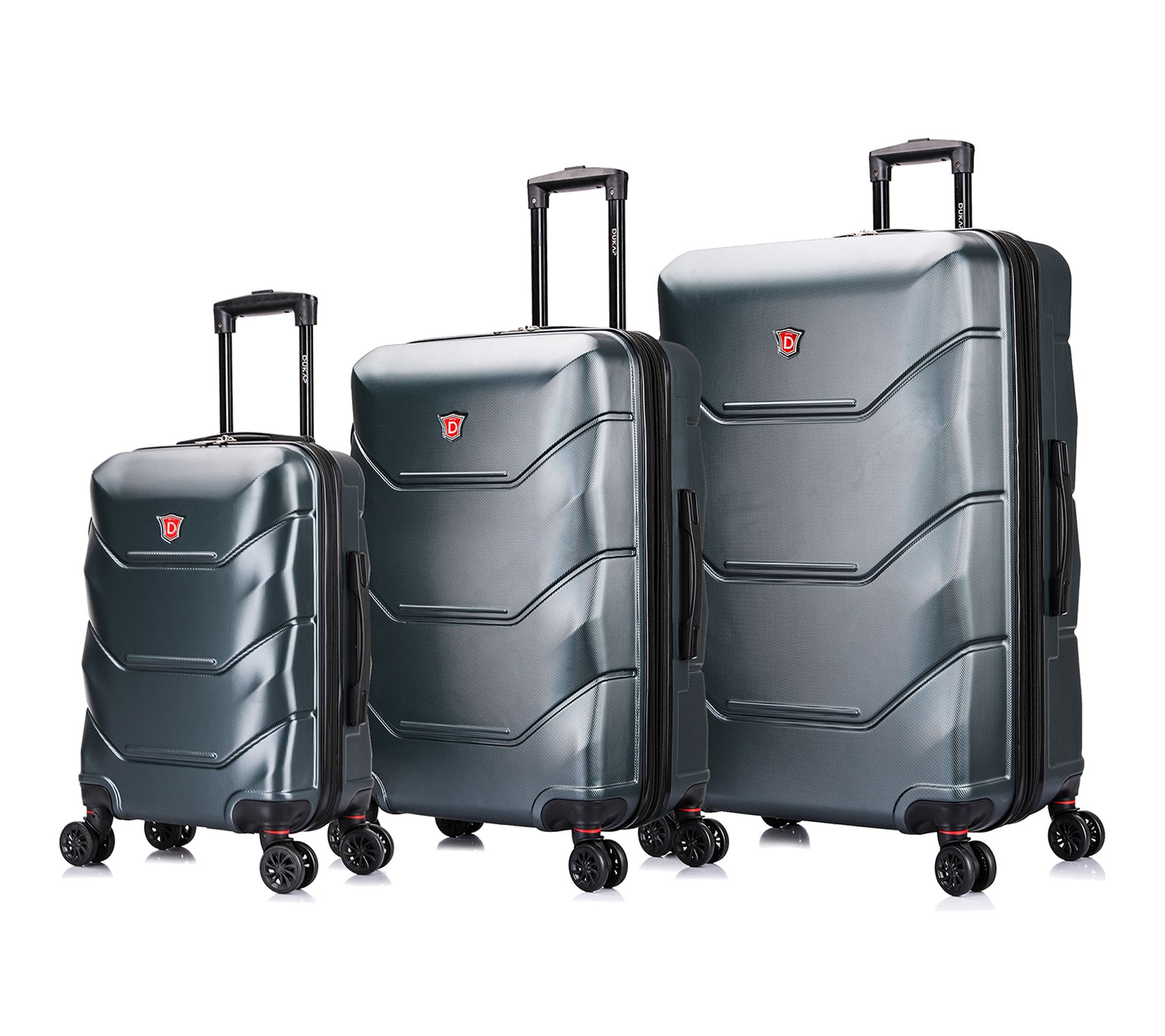 DUKAP Zonix Lightweight Hardside 3 Piece Luggage Set