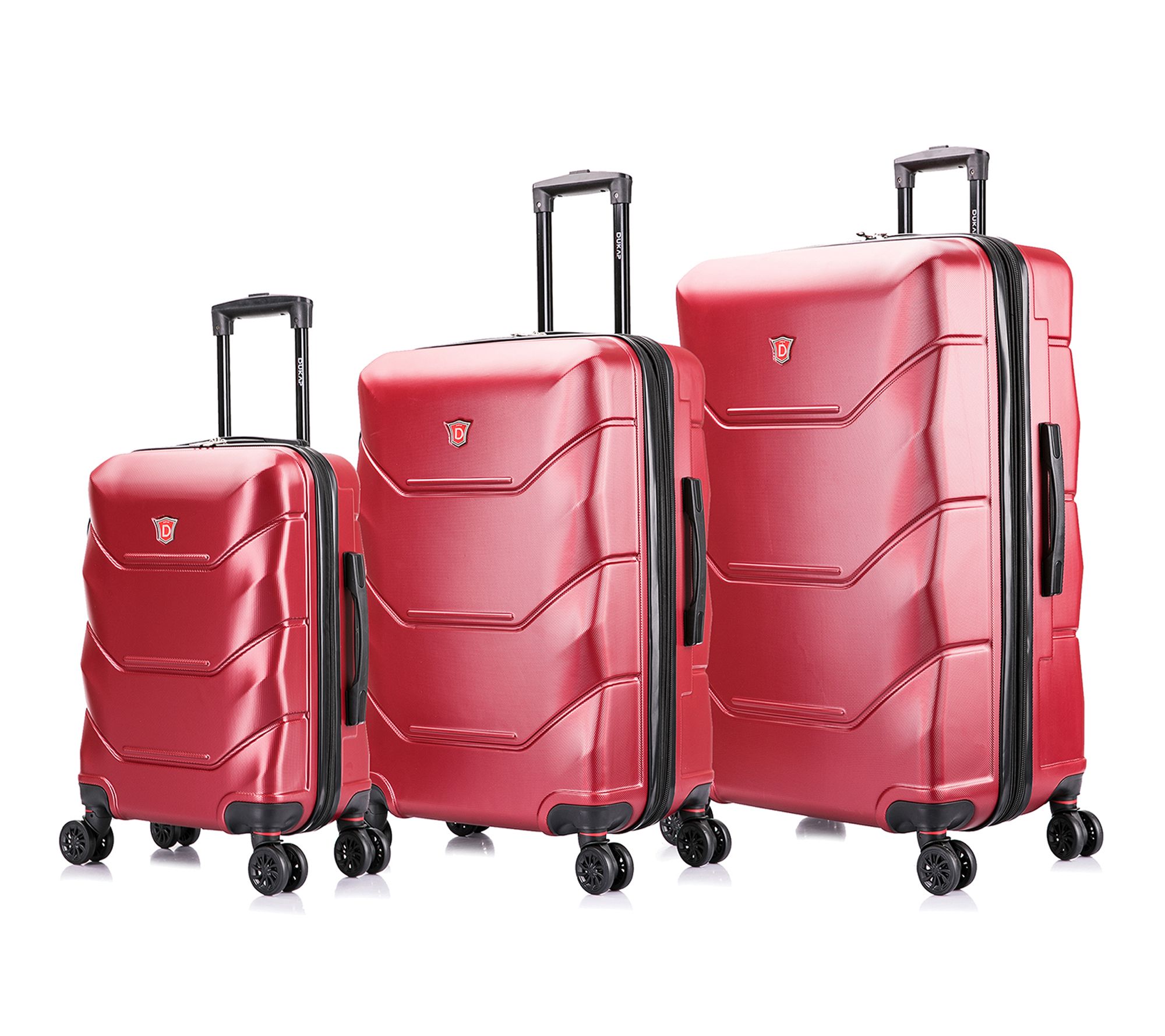 DUKAP Zonix Lightweight Hardside 3 Piece Luggage Set