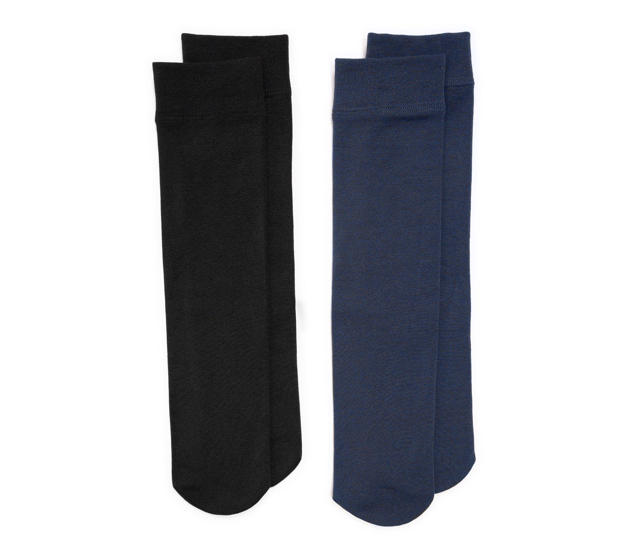 Muk Luks 2 PK Fleece Lined Knee High Socks