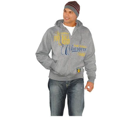 NFL San Diego Chargers Full Zip Halftime Fleece 