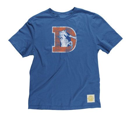 NFL Denver Broncos Youth (8-20) Retro Logo Tissue T-Shirt 