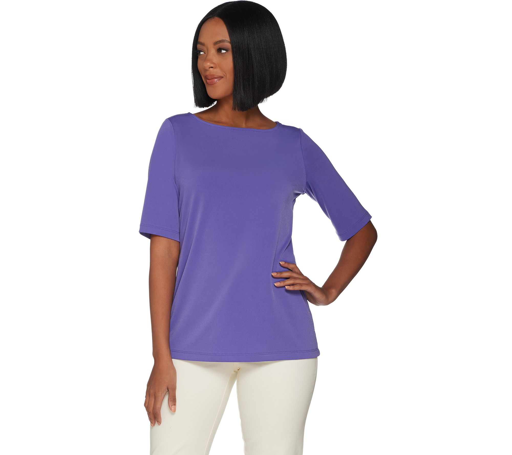 "As Is" Susan Graver Essentials Liquid Knit Top