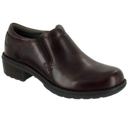 Eastland Double Down Twin Gore Leather Slip-ons - QVC.com
