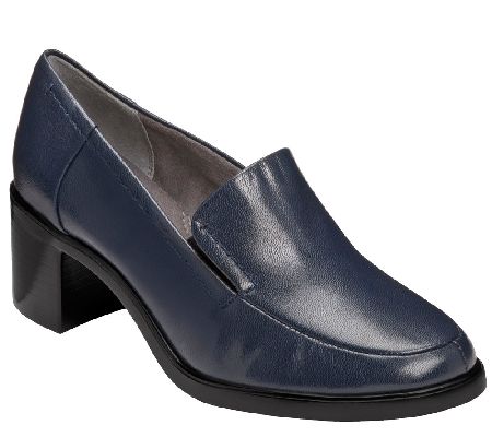 Aerosoles Heel Rest Slip-on Leather Loafers - Heartthrob — QVC.com