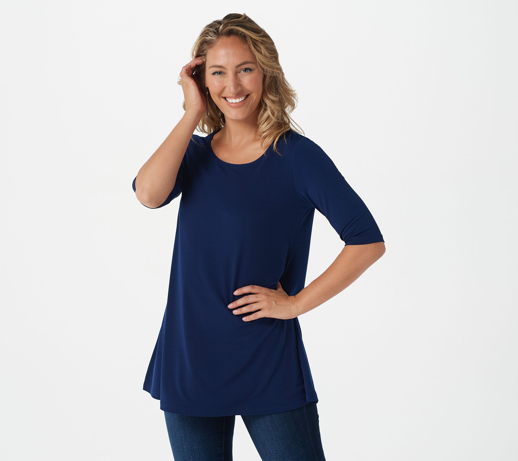 Susan Graver Modern Essentials Liquid Knit Tunic