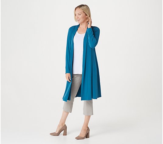 "As Is" Every Day by Susan Graver Regular Liquid Knit Duster Cardigan