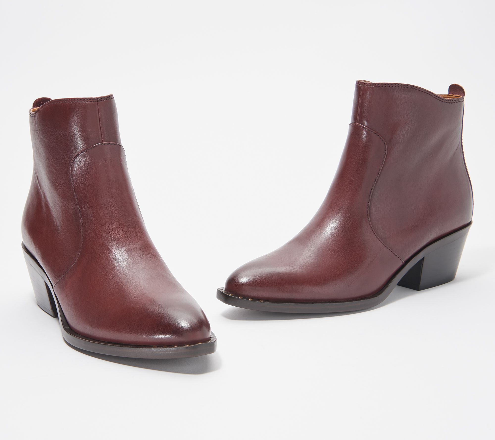 Patricia Nash Leather Ankle Boots - Suzanna - QVC.com