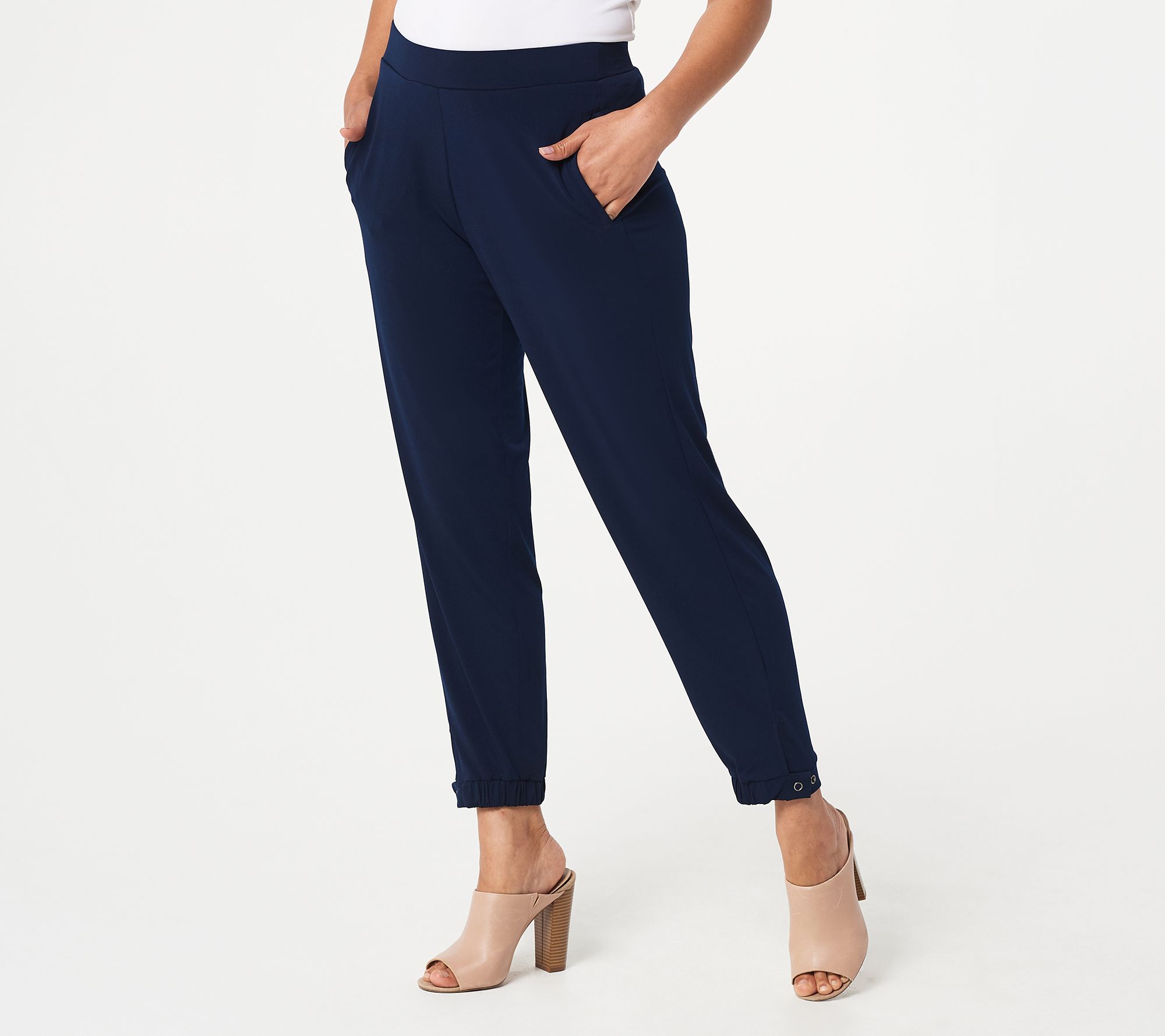 Every Day by Susan Graver Liquid Knit Jogger Pants - QVC.com