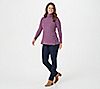 Susan Graver Weekend Petite Brushed Textured Knit Cowl-Neck Tunic, 2 of 2