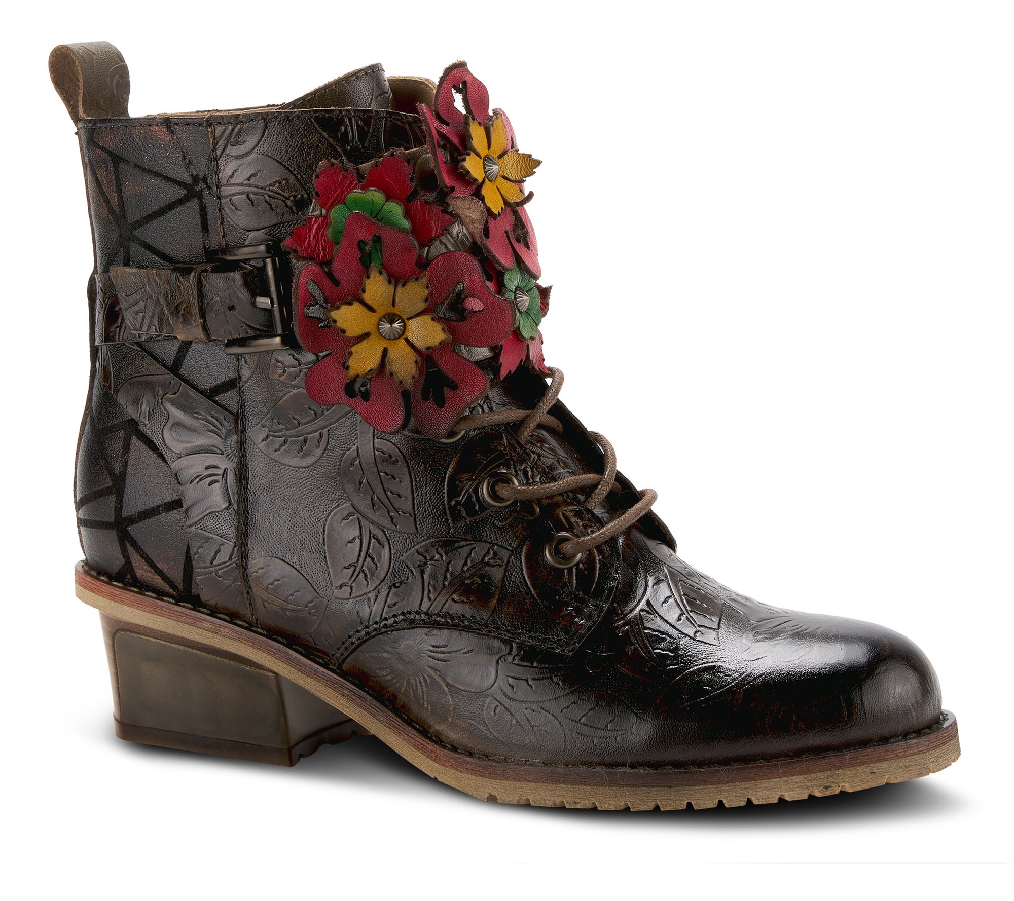 L'Artiste by Spring Step Leather Booties - Groovie - QVC.com