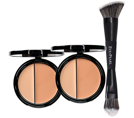 EVE PEARL HD Dual Foundation Duo with Contour Blender Brush