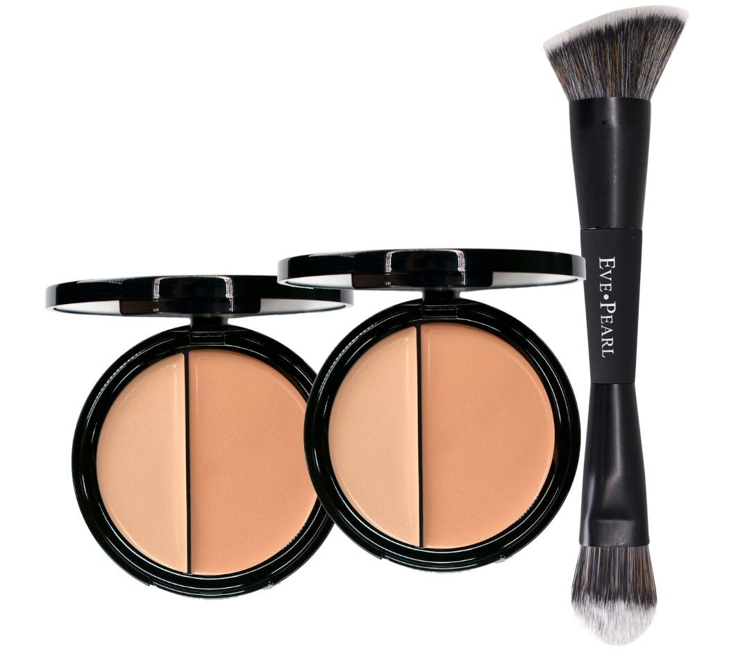 EVE PEARL HD Dual Foundation Duo with Contour Blender Brush